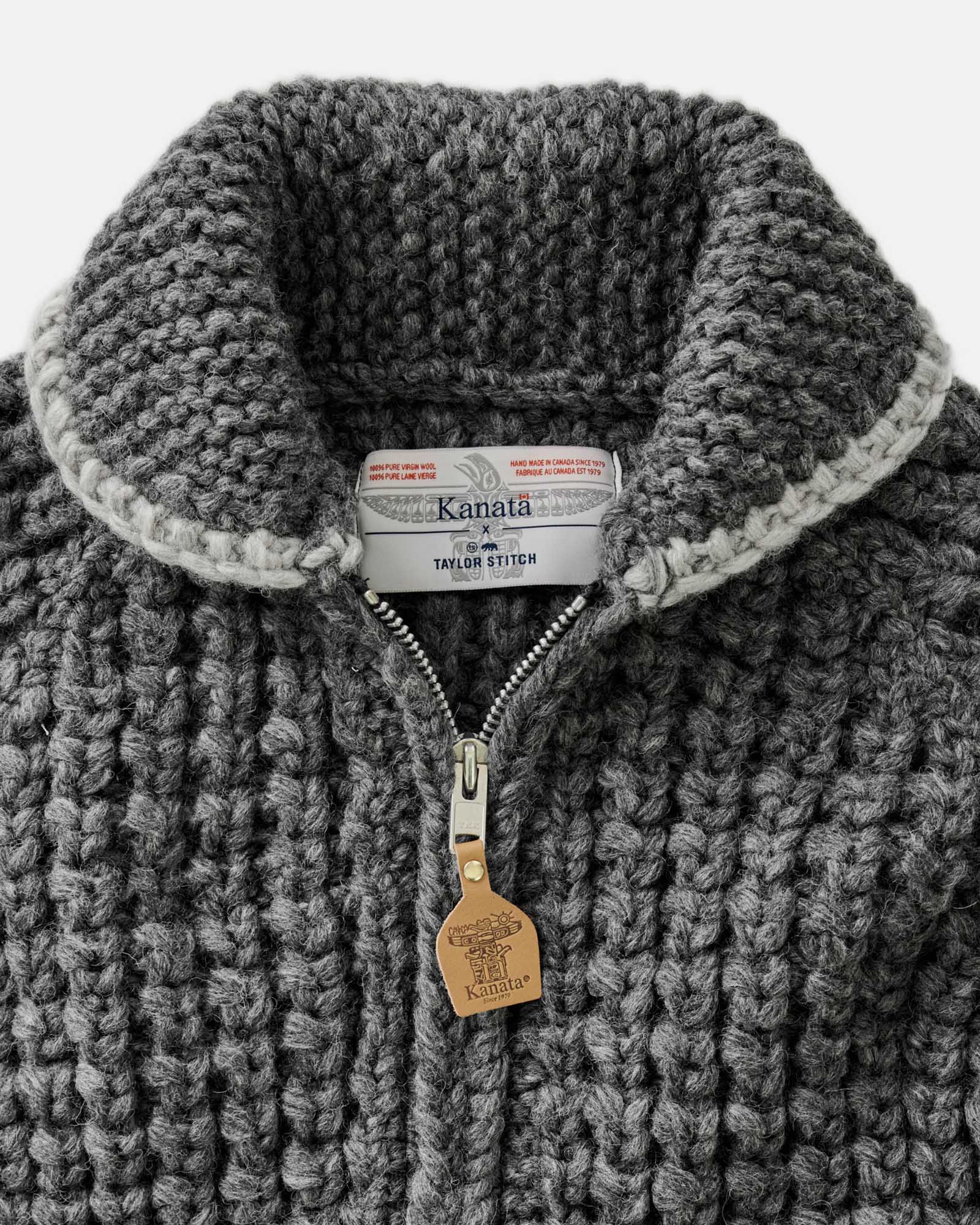 The Seawall Hand-Knit Sweater in Heather Graphite - Image 5