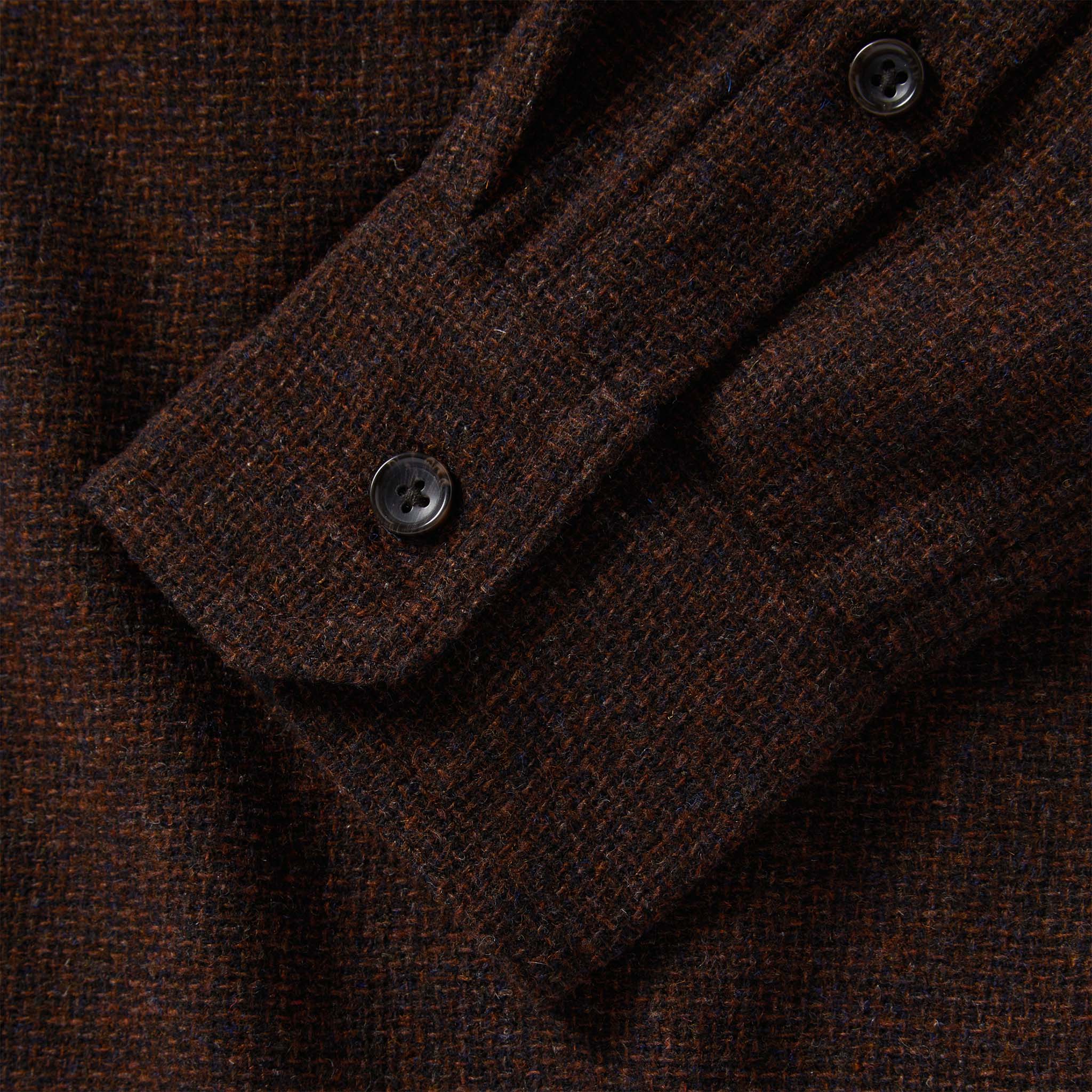 The Service Shirt in Ginger Melange Wool - Image 6