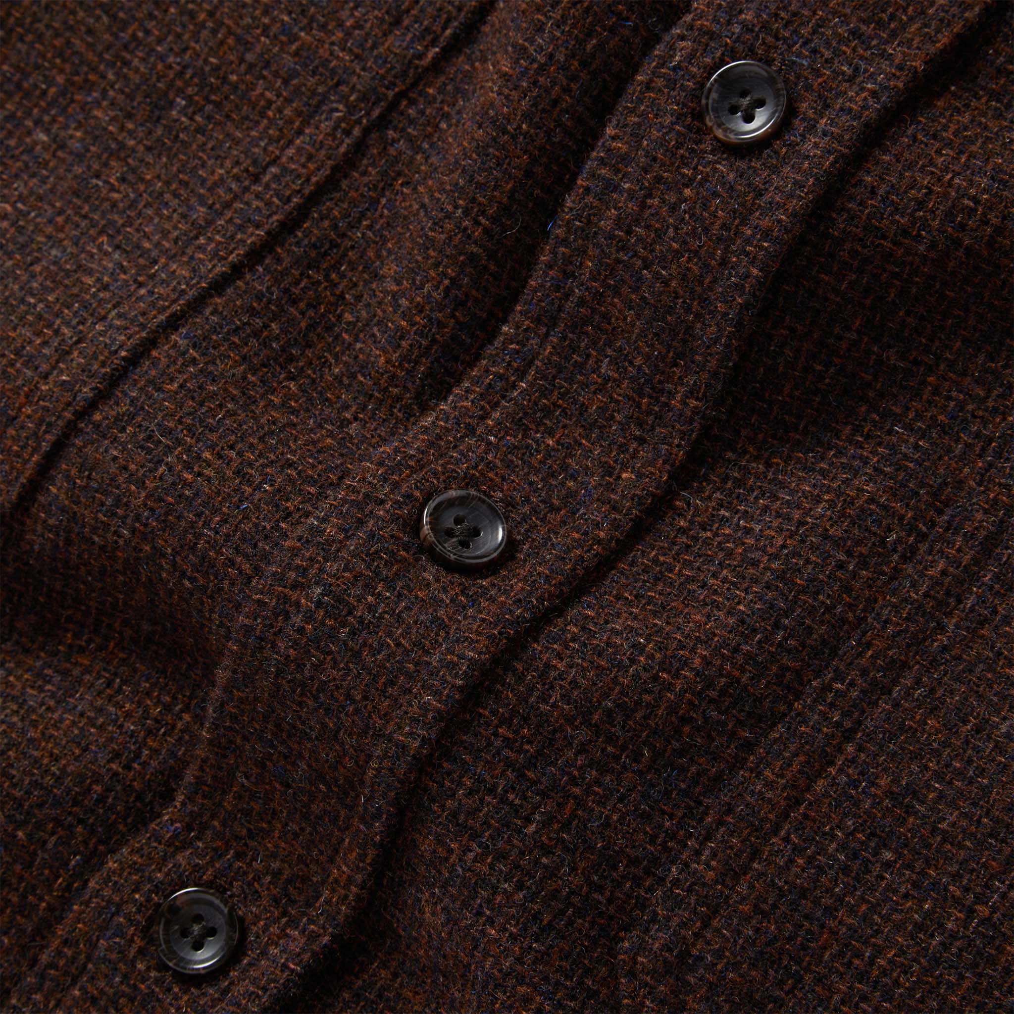 The Service Shirt in Ginger Melange Wool - Image 8