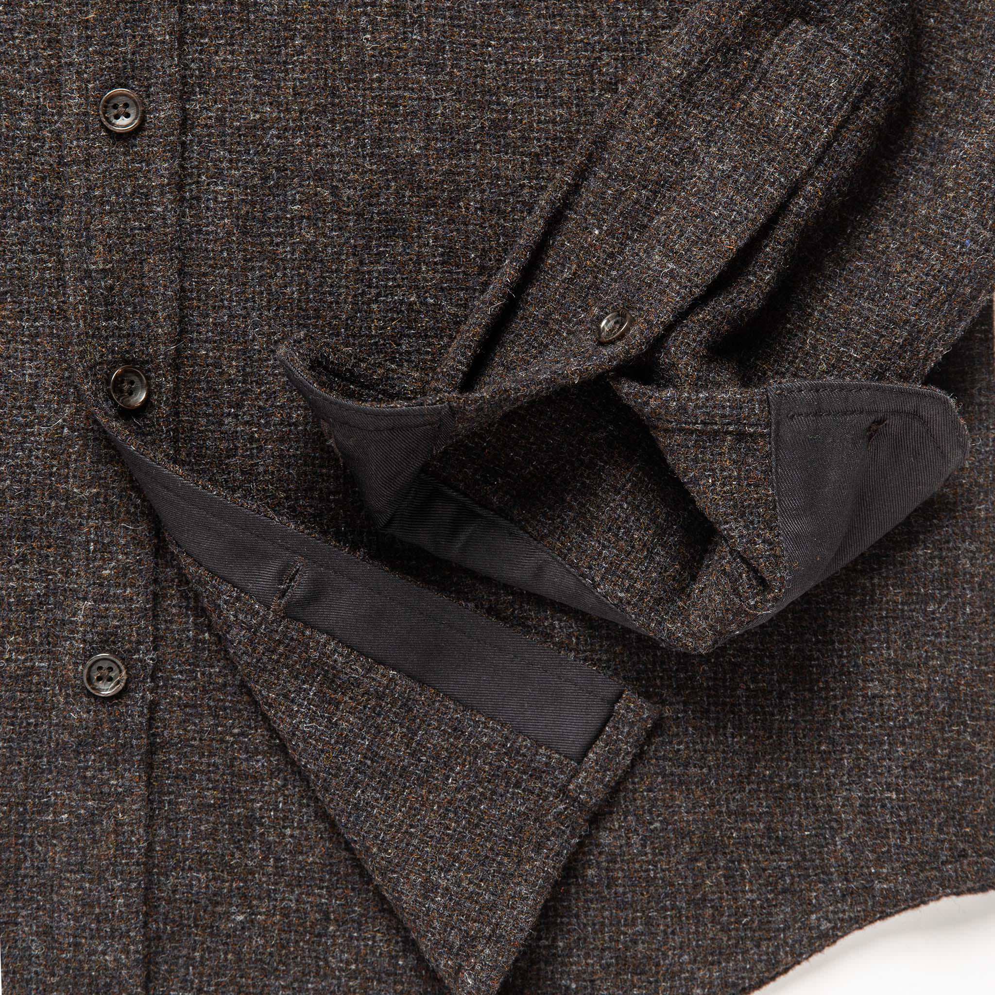 The Service Shirt in Moss Melange Wool - Image 8