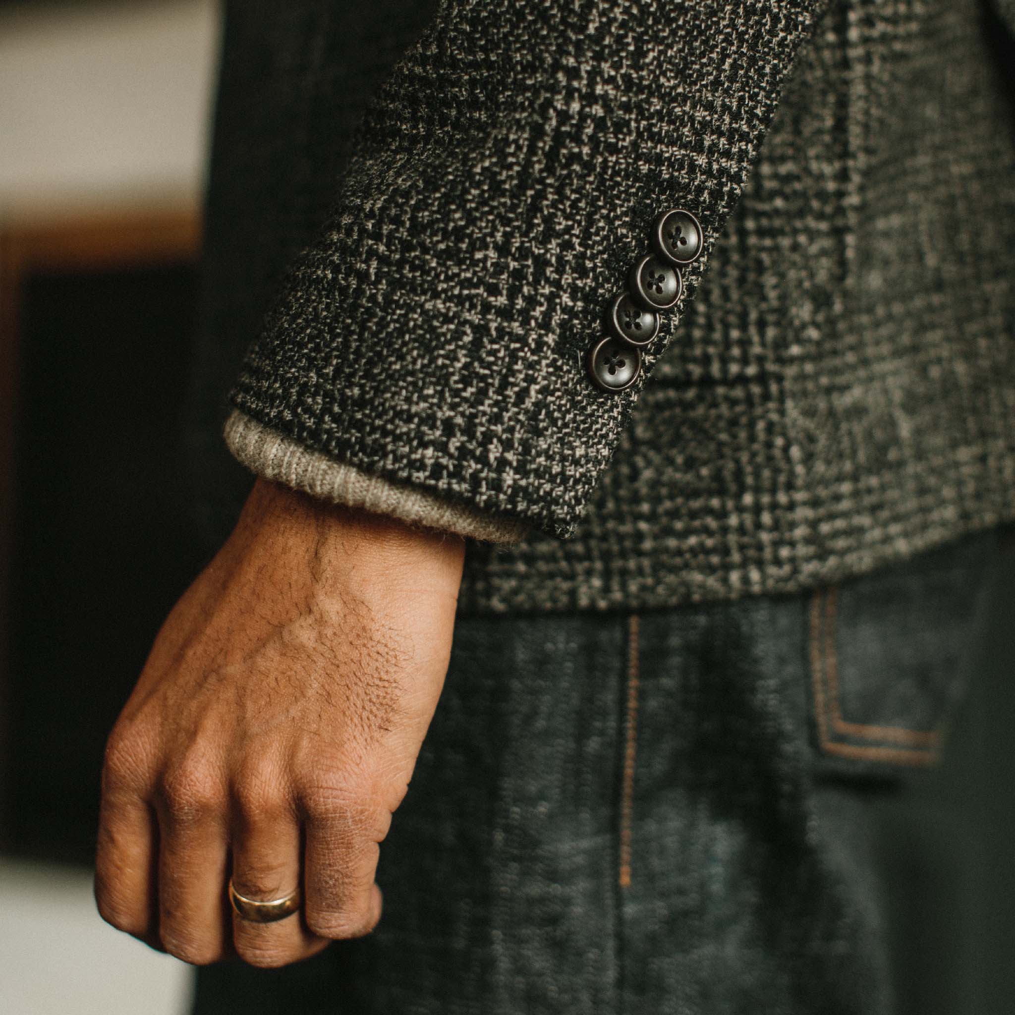 The Sheffield Sportcoat in Coal Slub Check - Image 4