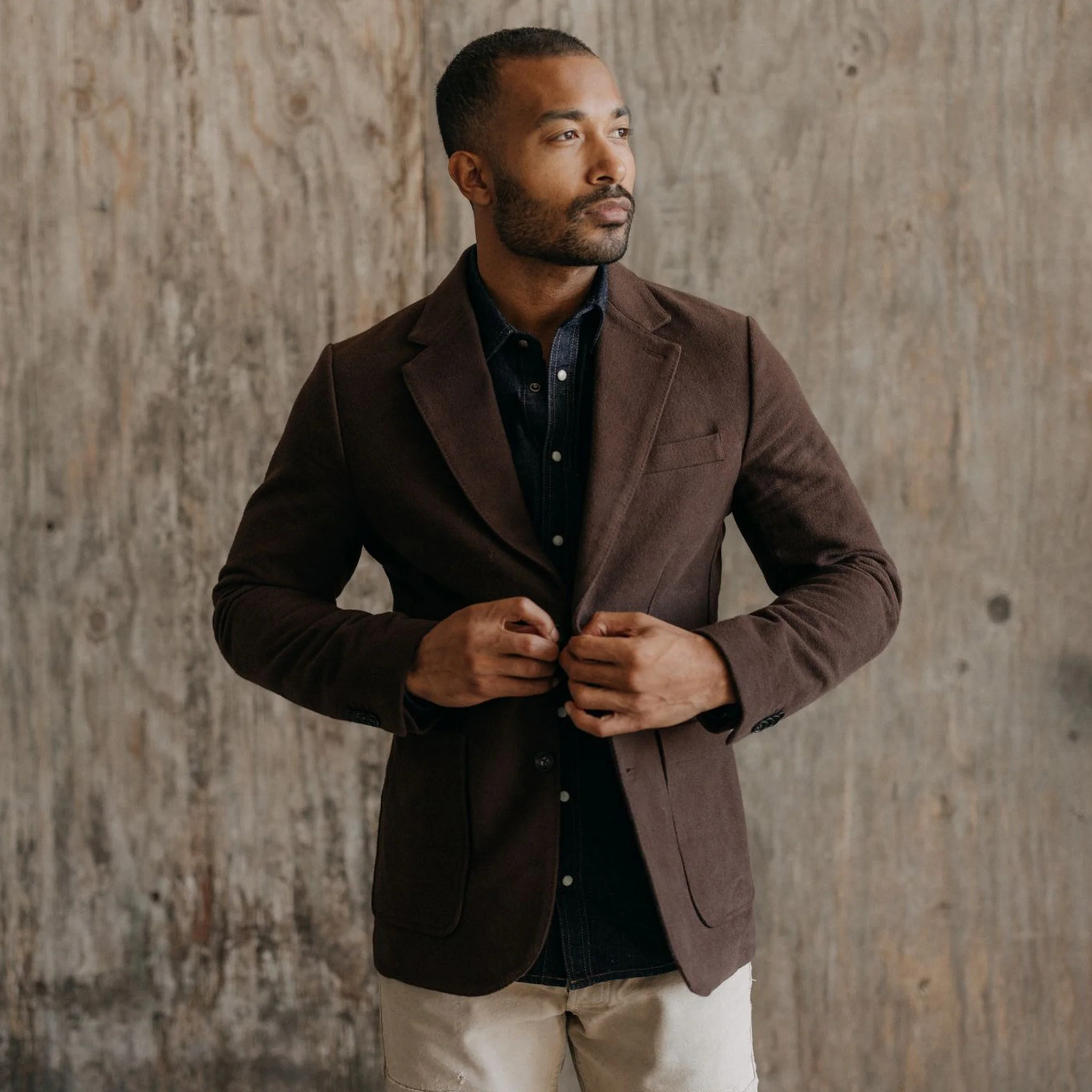 The Sheffield Sportcoat in Dark Chestnut Moleskin - Image 2