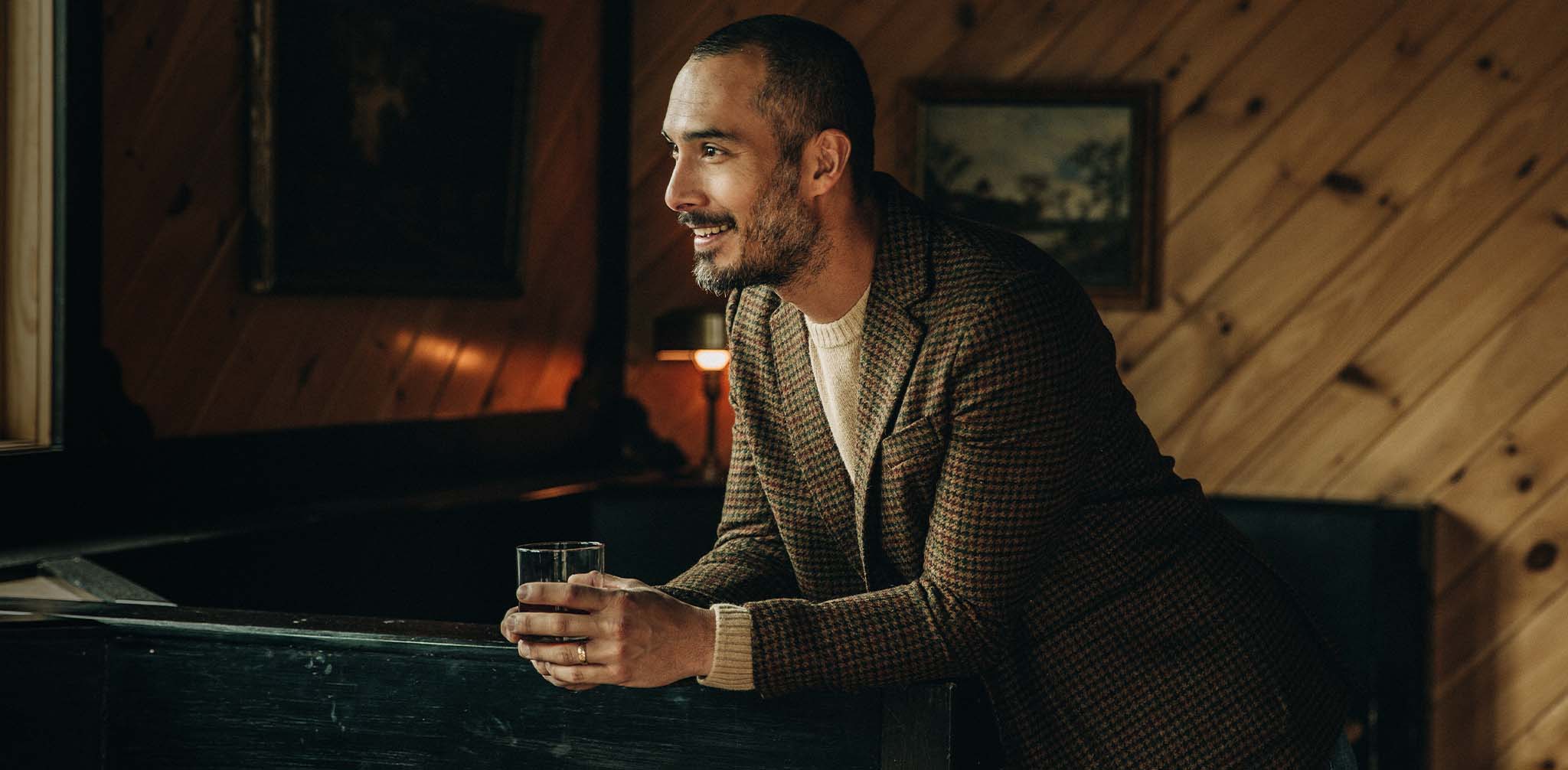 The Sheffield Sportcoat in Tan Gun Check - Image 10