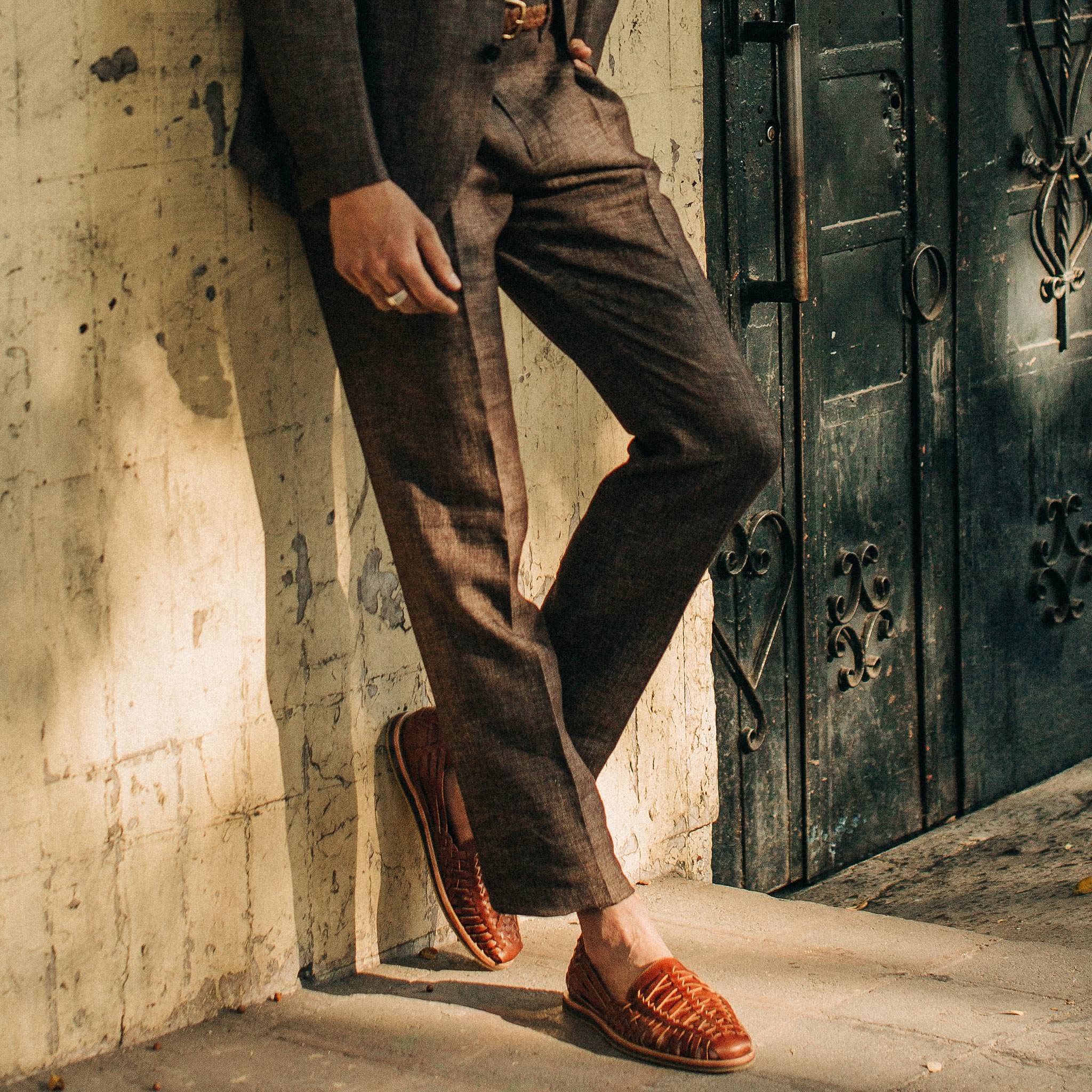 The Sheffield Trouser in Cocoa Linen - Image 3