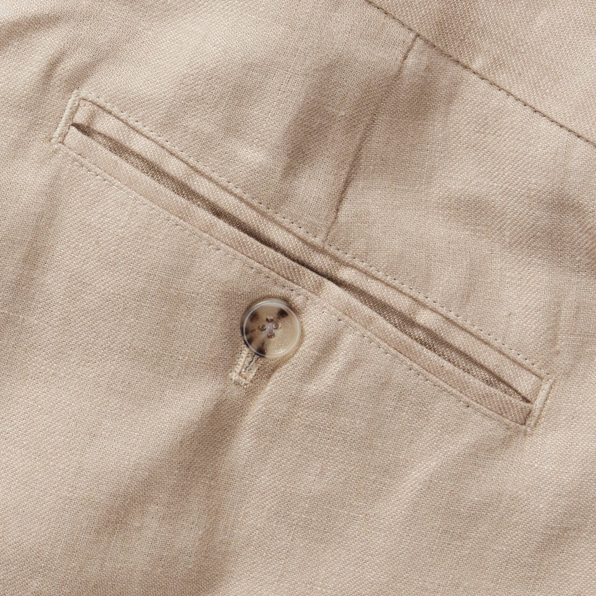 The Sheffield Trouser in Natural Linen - Image 8