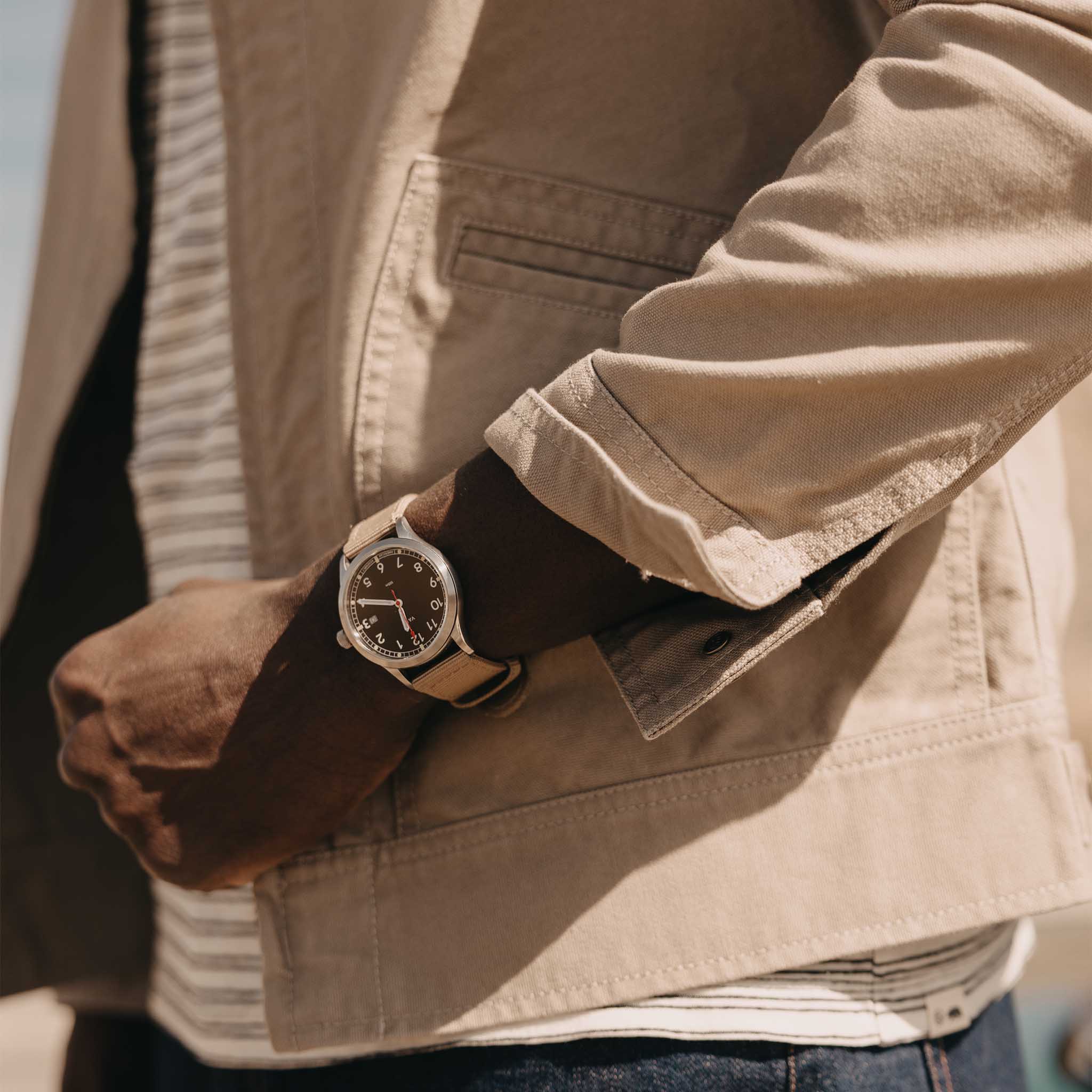The Shifter Jacket in Baked Soil Canvas - Image 4