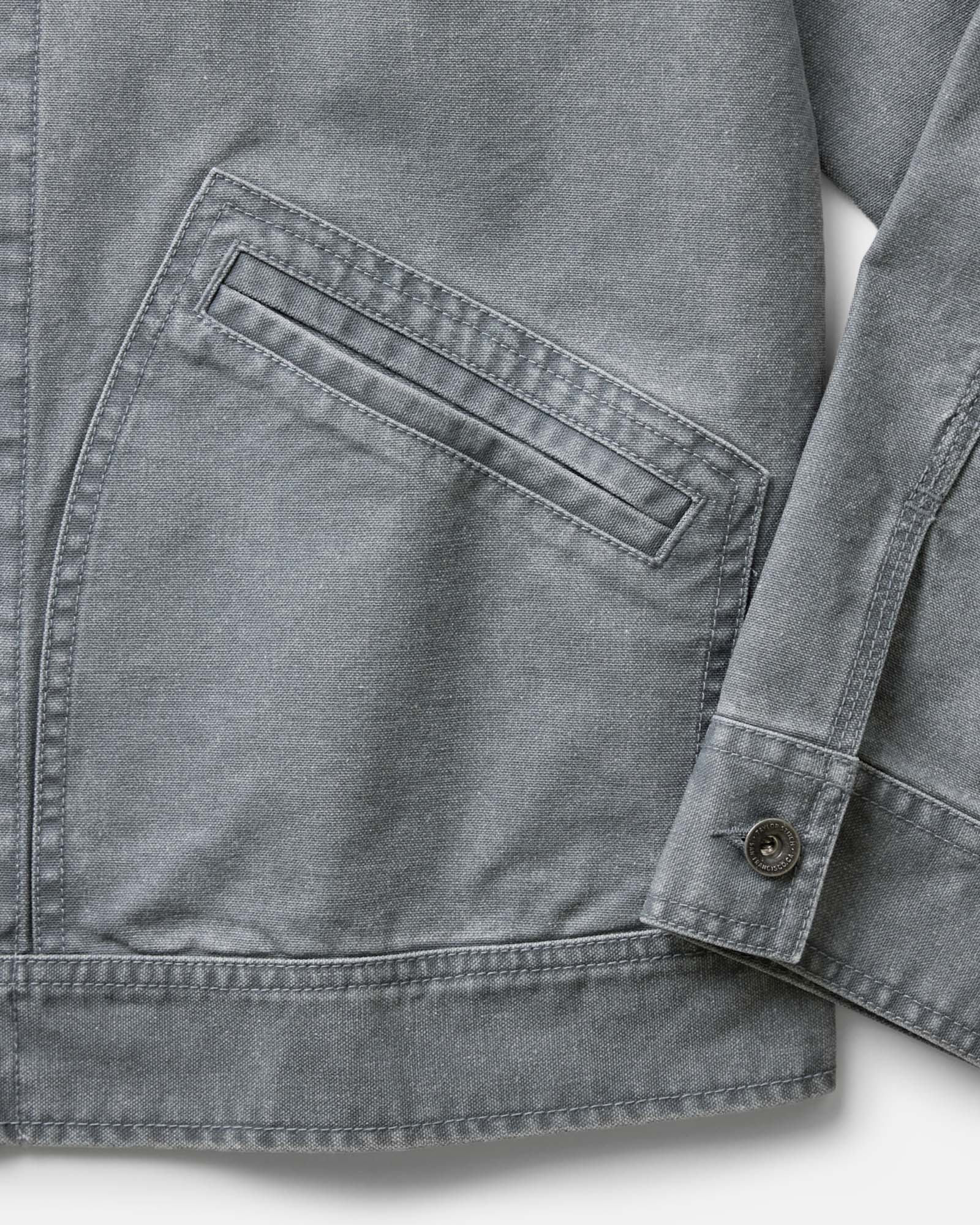 The Shifter Jacket in Dark Grey Pigment Canvas - Image 6