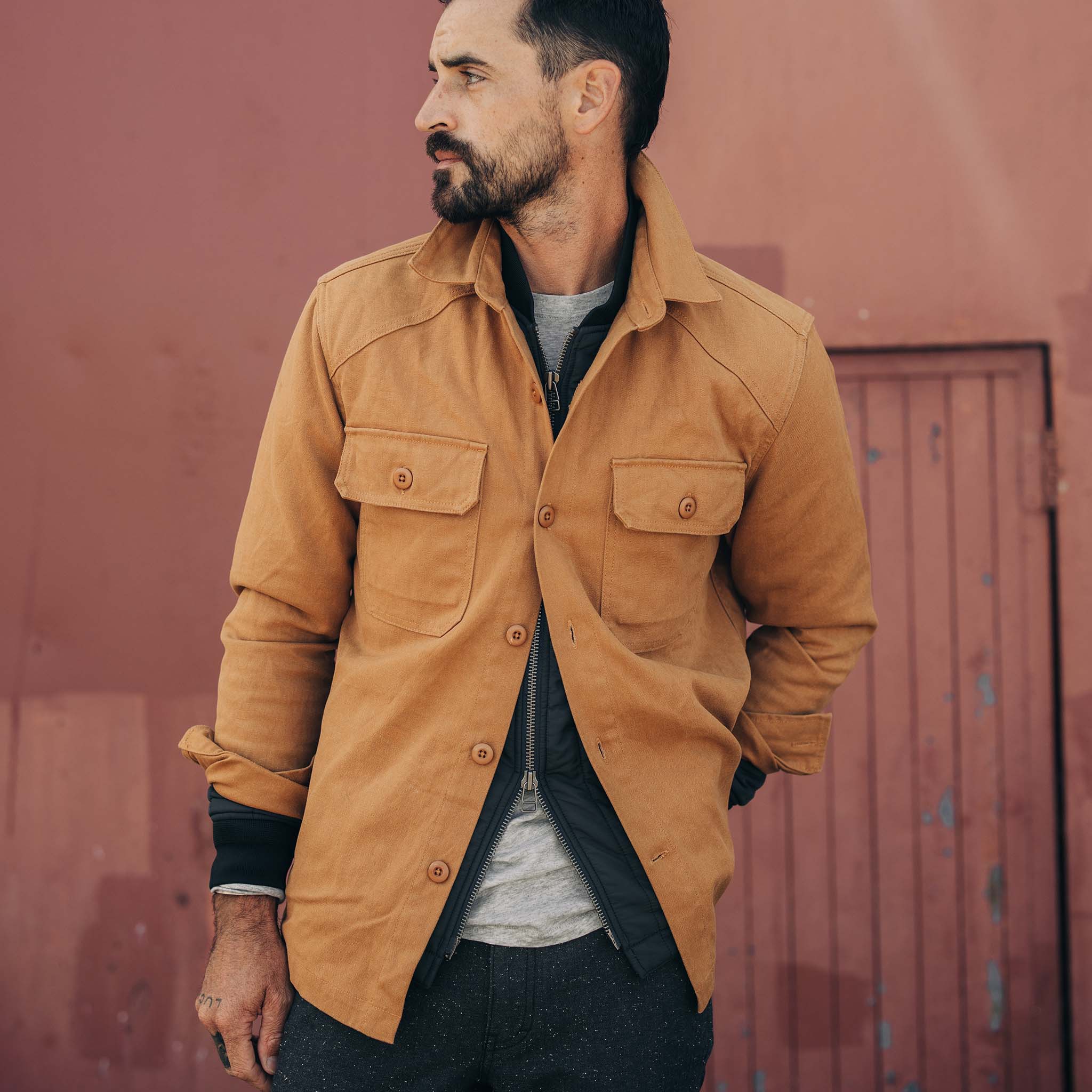 The Shop Shirt in Cedar Boss Duck - Image 2