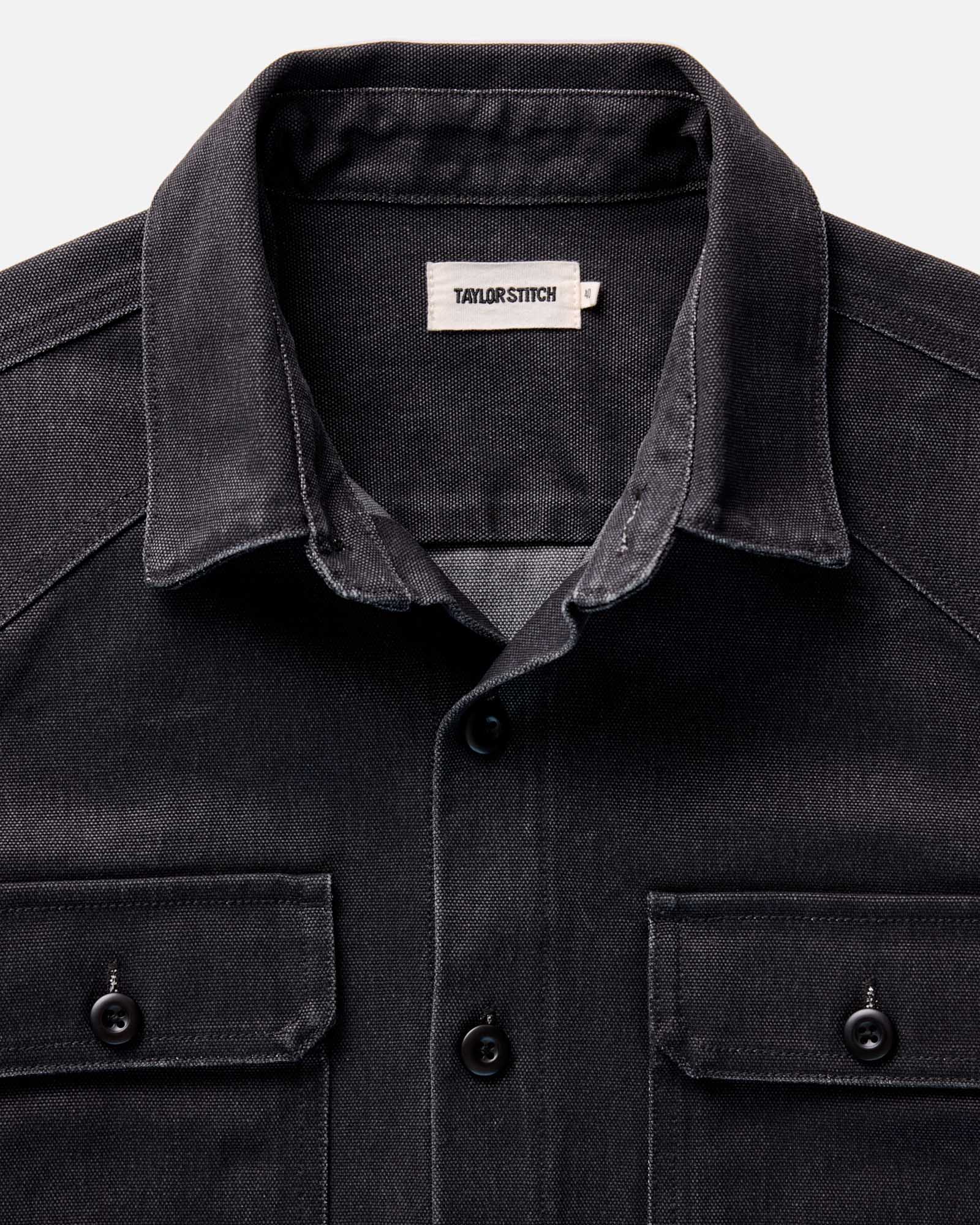 The Shop Shirt in Coal Chipped Canvas - Image 5