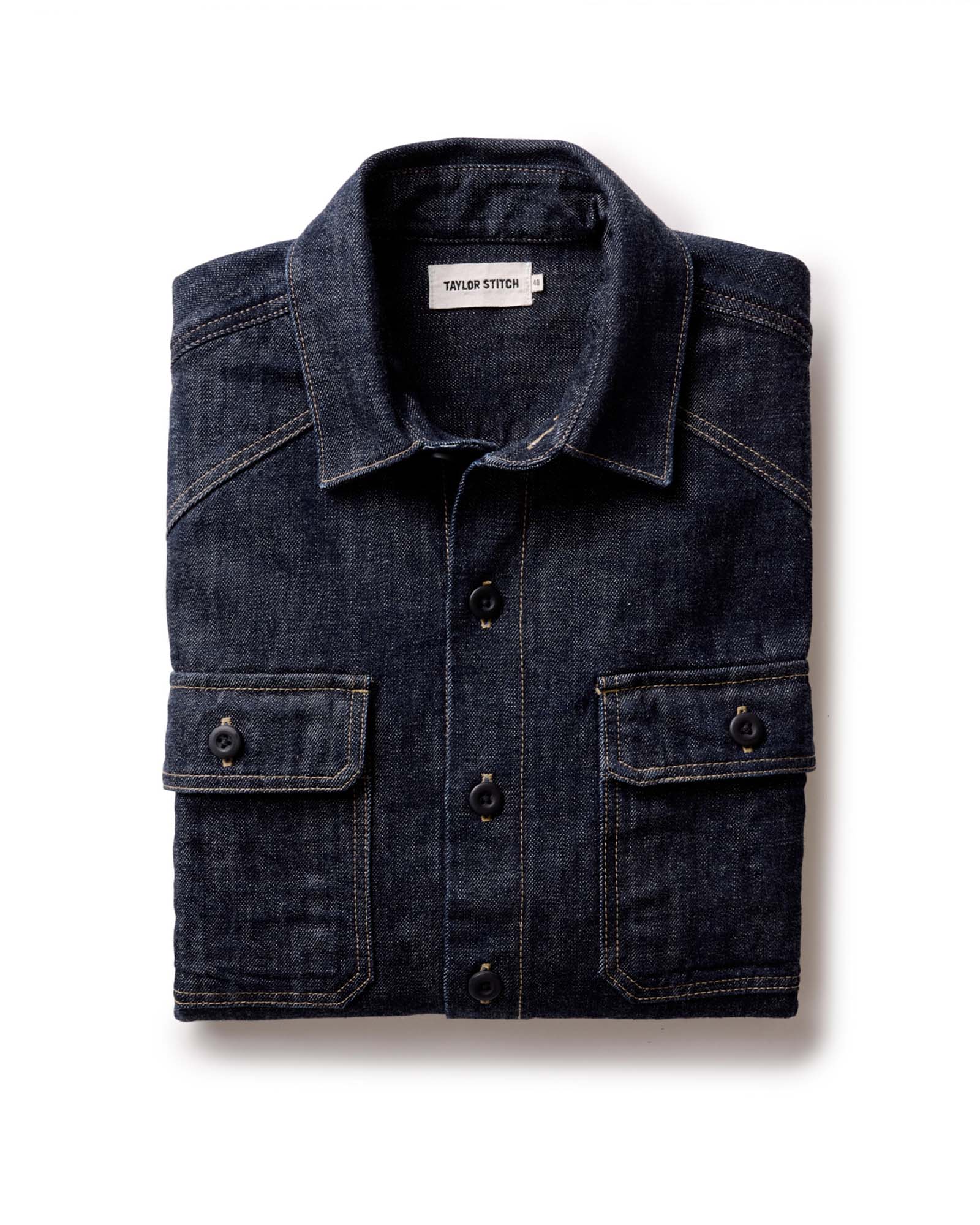The Shop Shirt in Rinsed Indigo Selvedge - Image 9