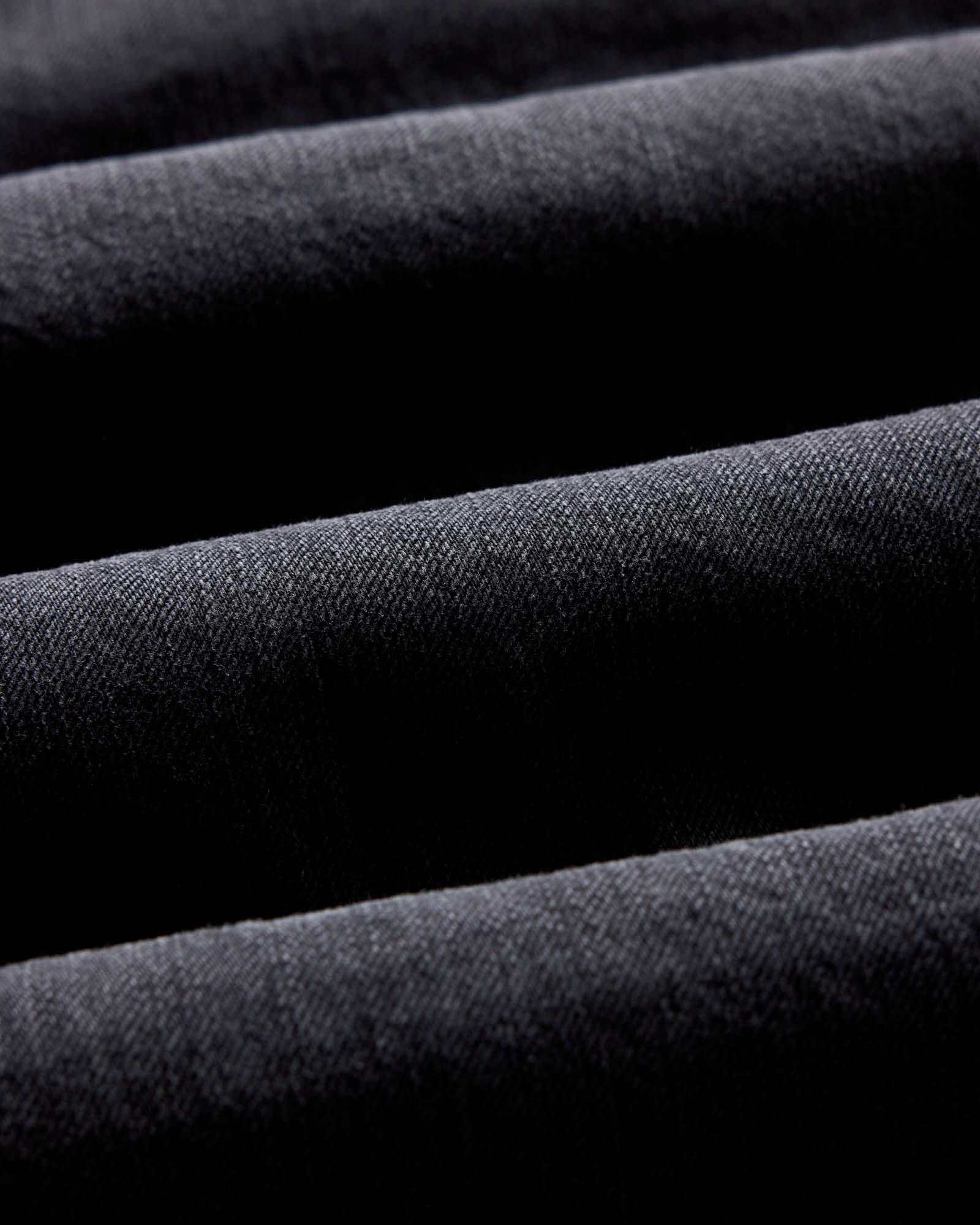 The Shop Shirt in Washed Black Organic Slub Selvedge - Image 8