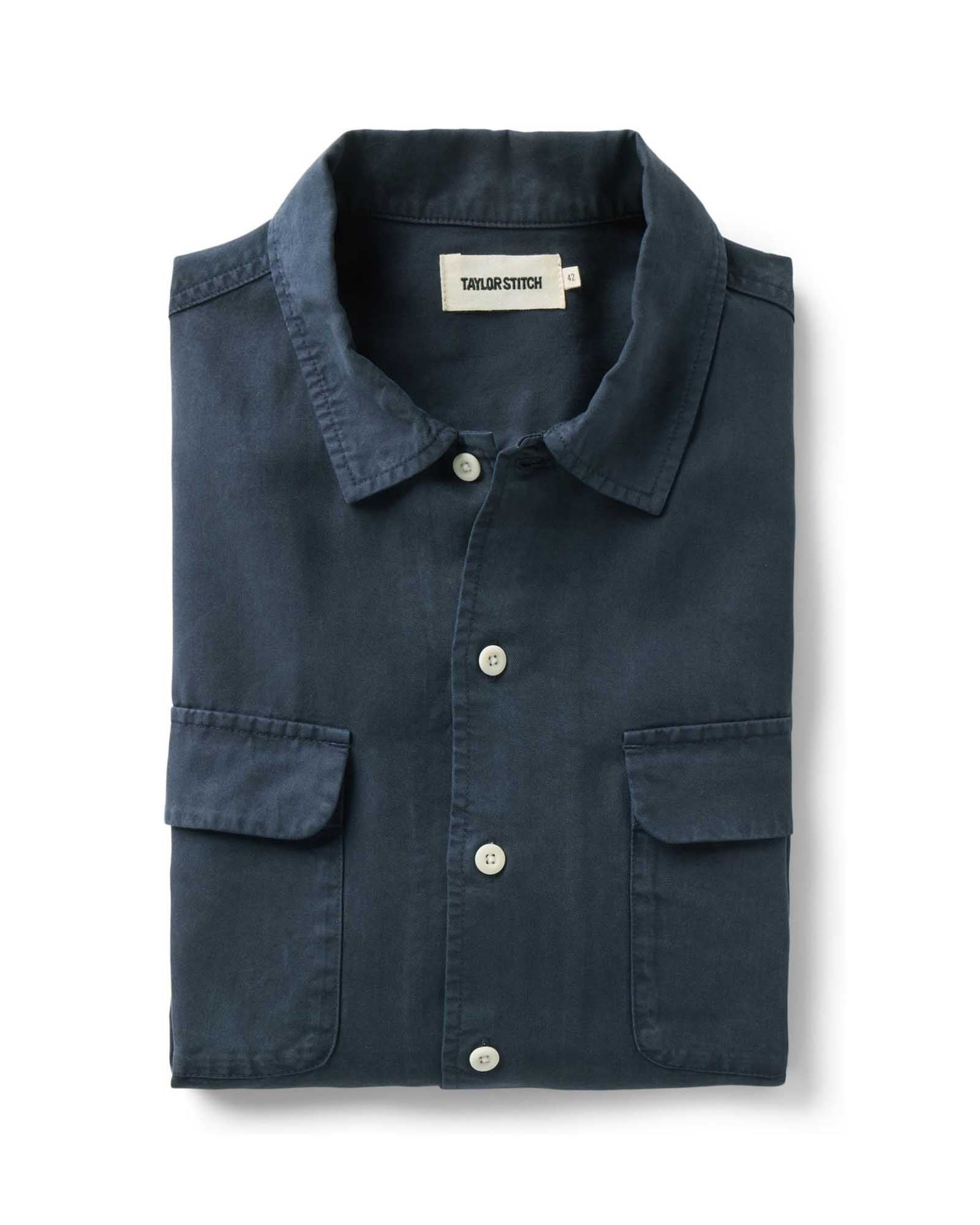 The Shore Shirt in Navy Lyocell