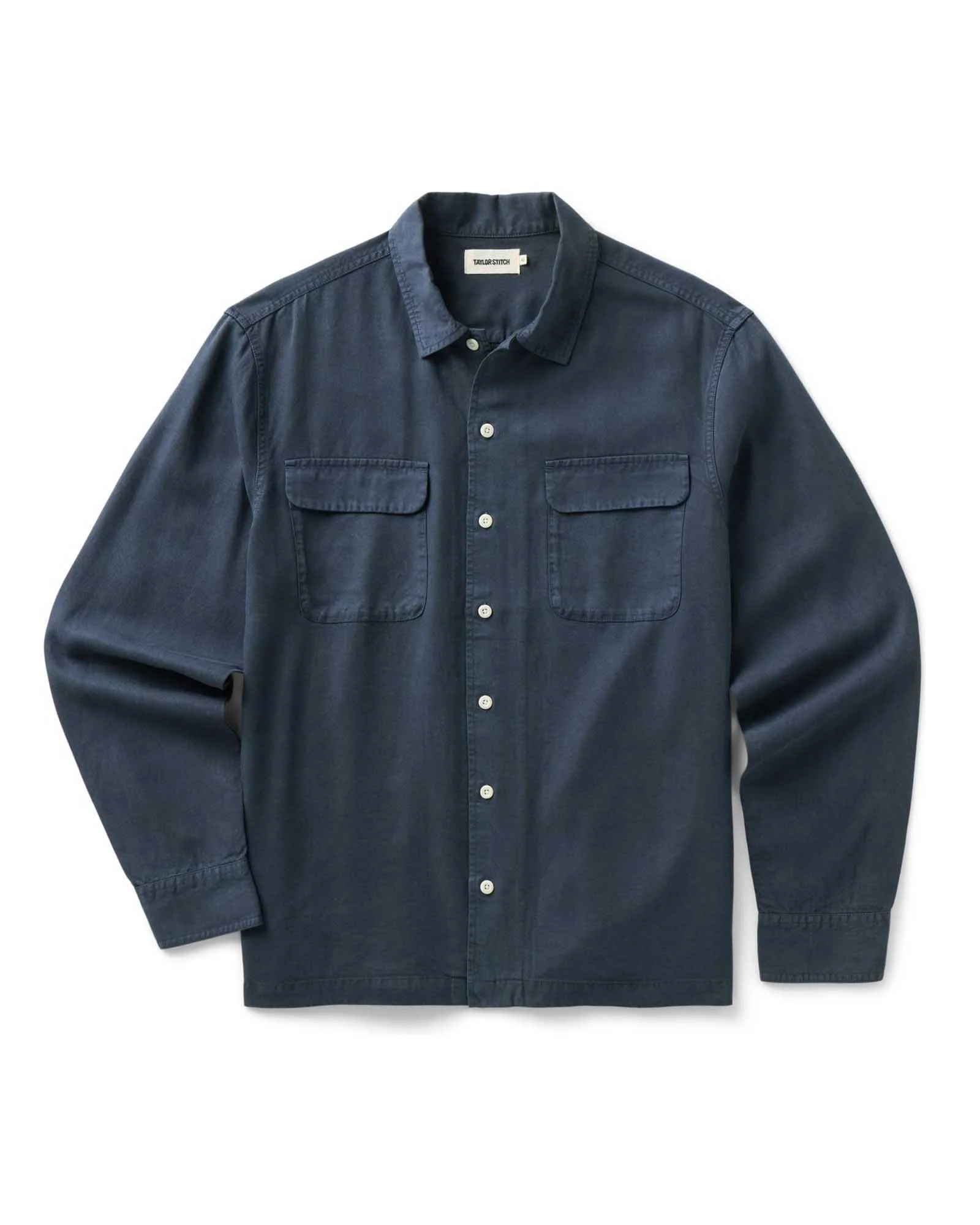 The Shore Shirt in Navy Lyocell - Image 8