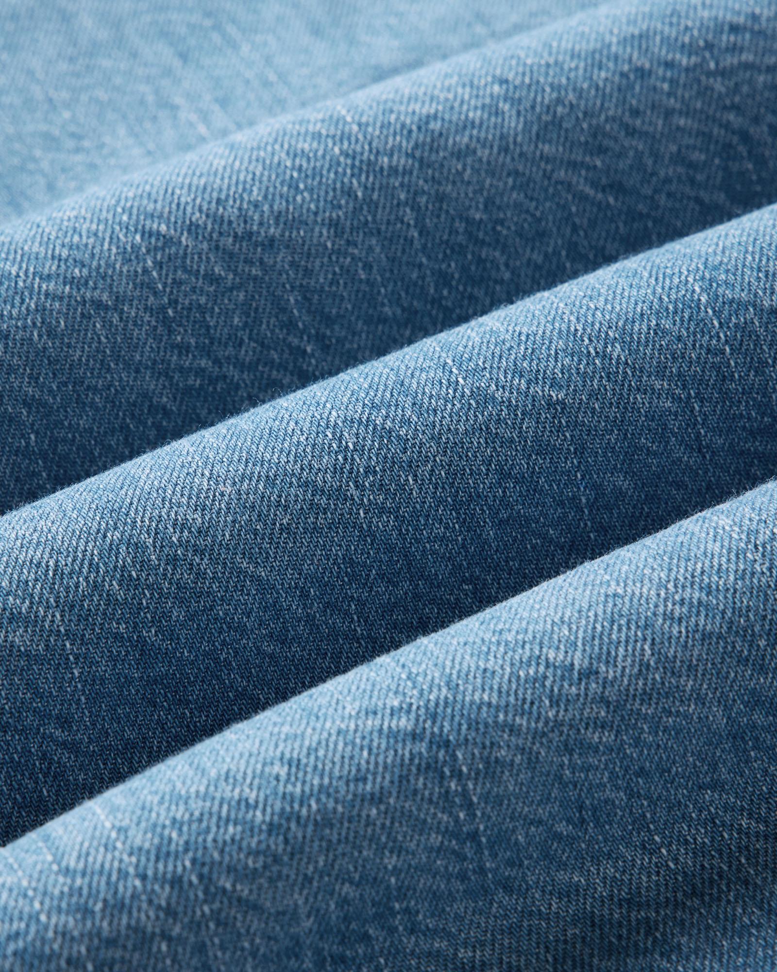 The Shore Shirt in Washed Indigo Twill - Image 7