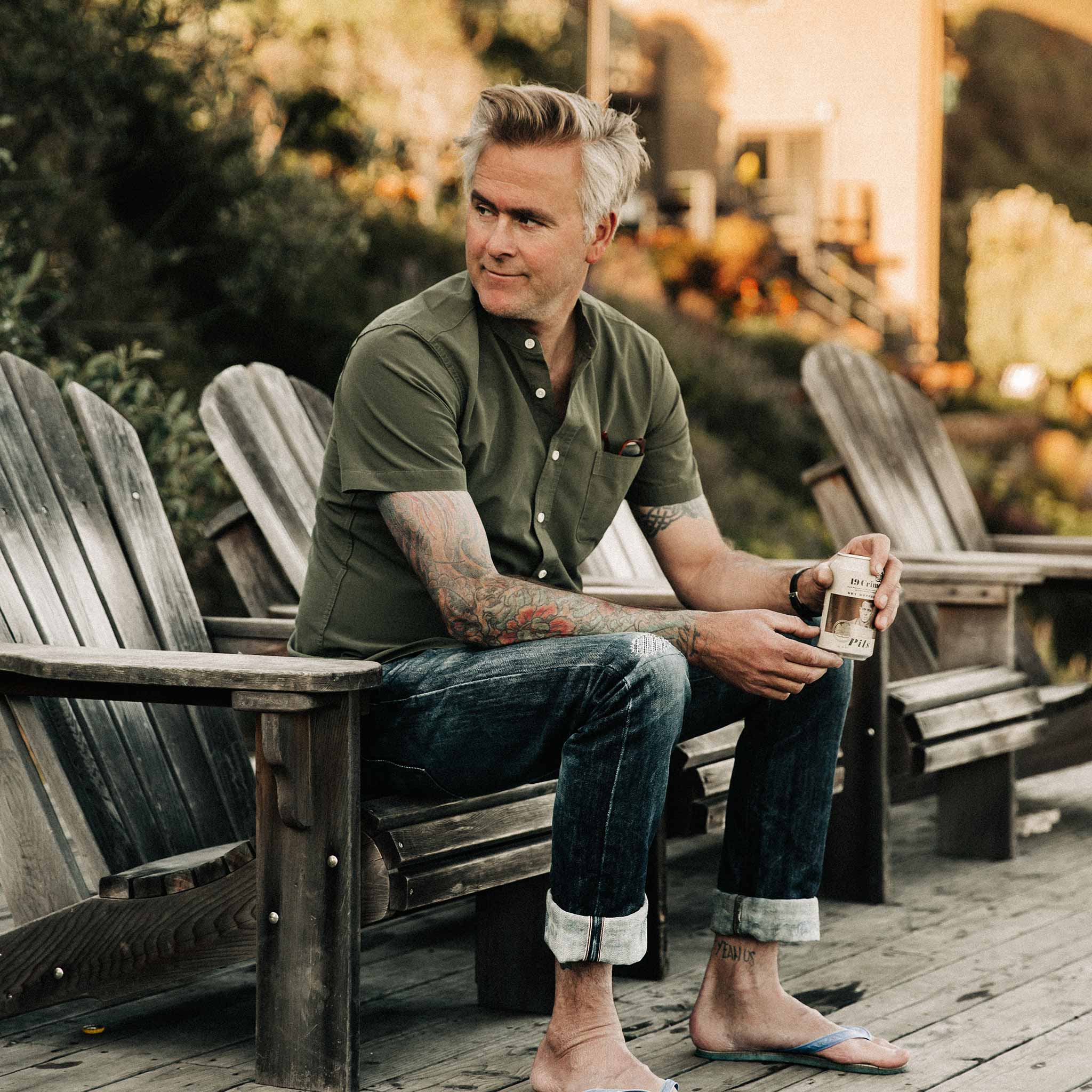 The Short Sleeve Bandit in Olive - Image 5