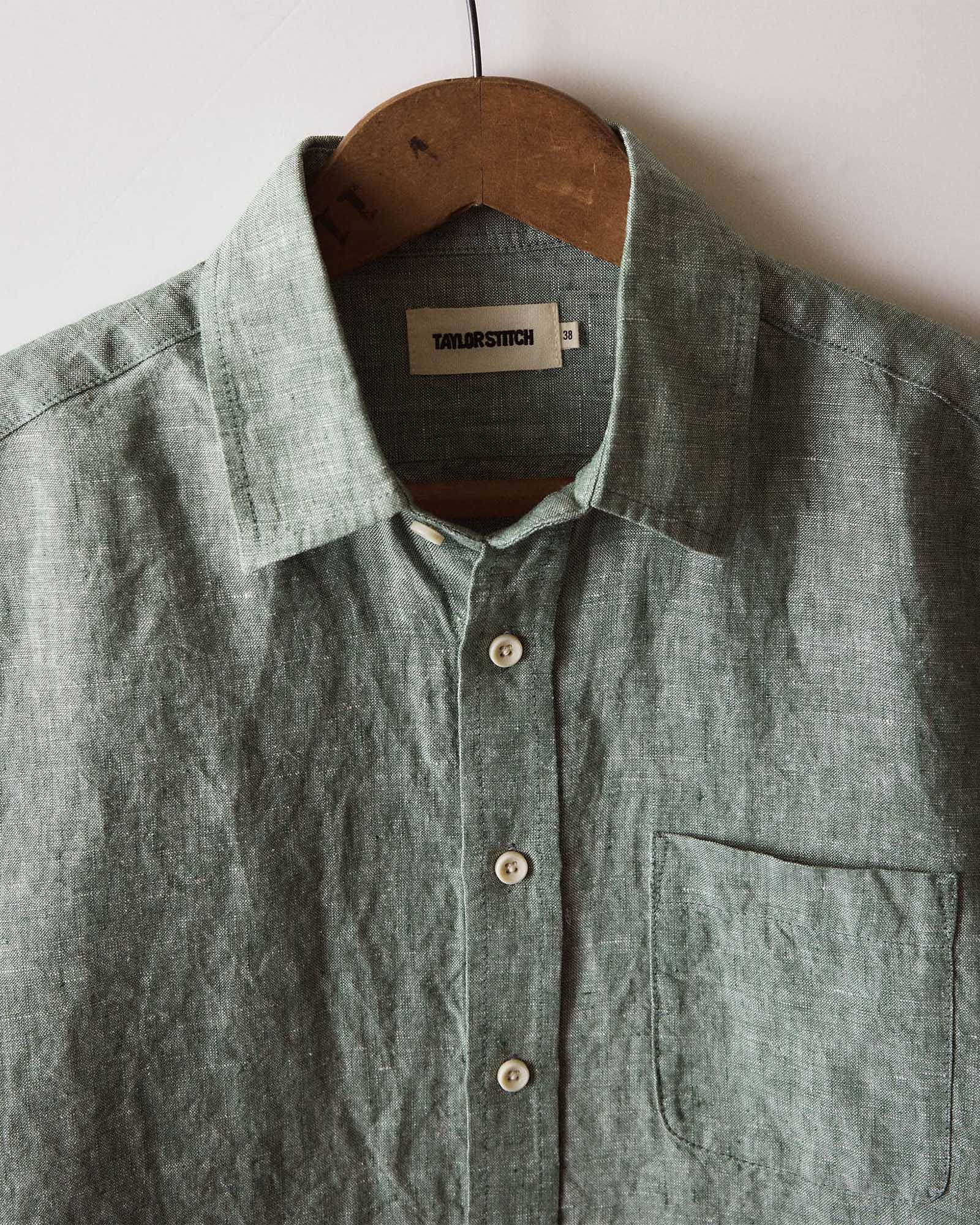 The Short Sleeve California in Cilantro Hemp - Image 5