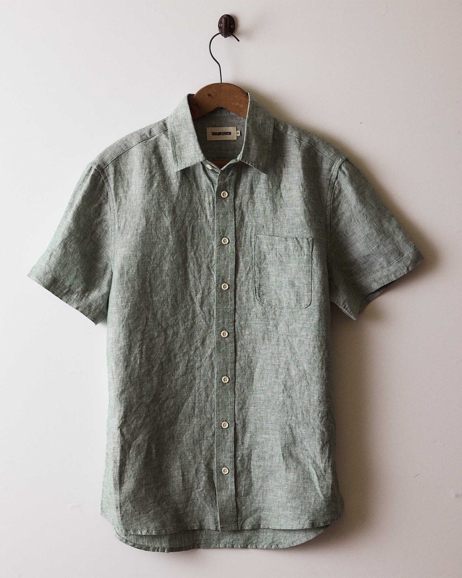 The Short Sleeve California in Cilantro Hemp - Image 8