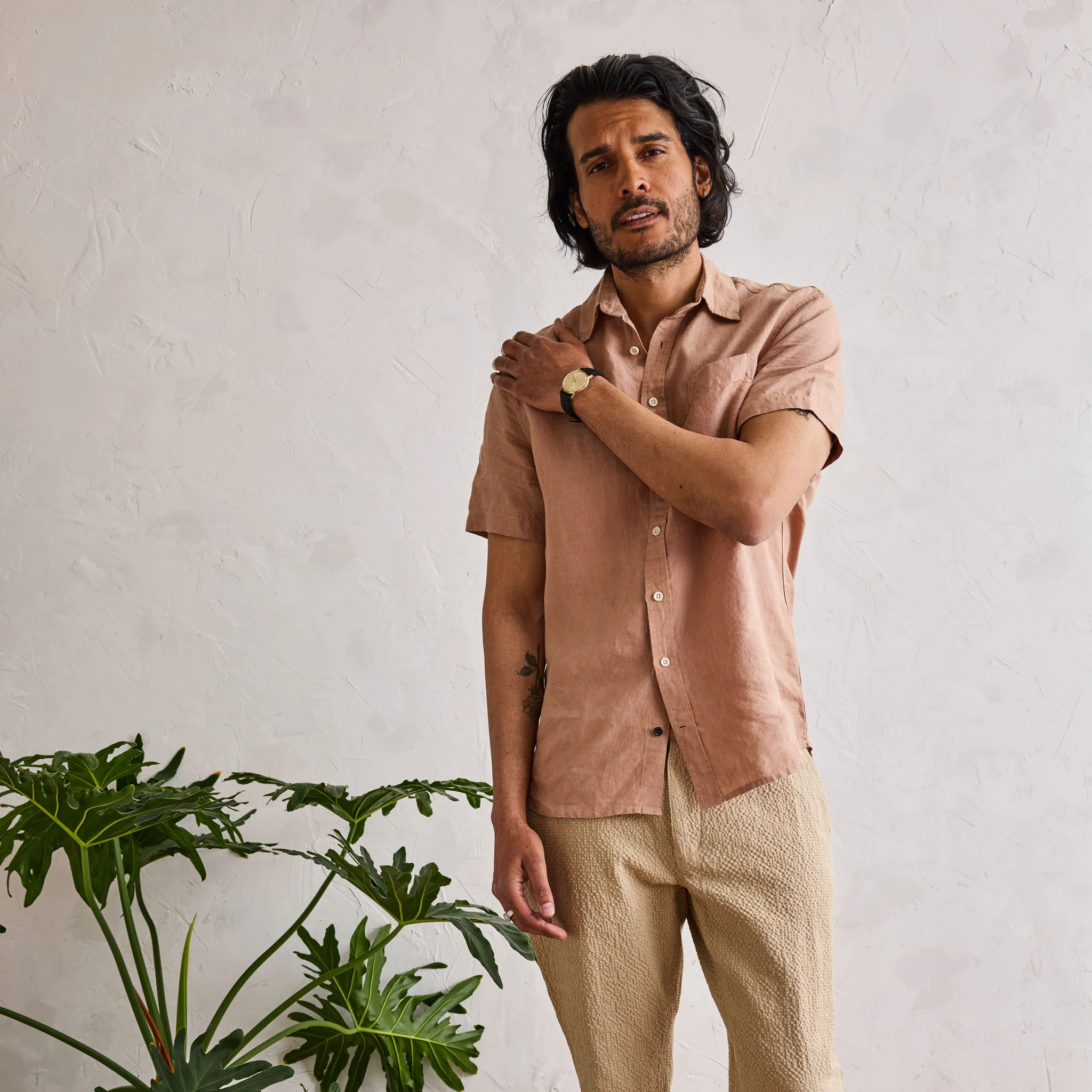 The Short Sleeve California in Clay Hemp - Image 2