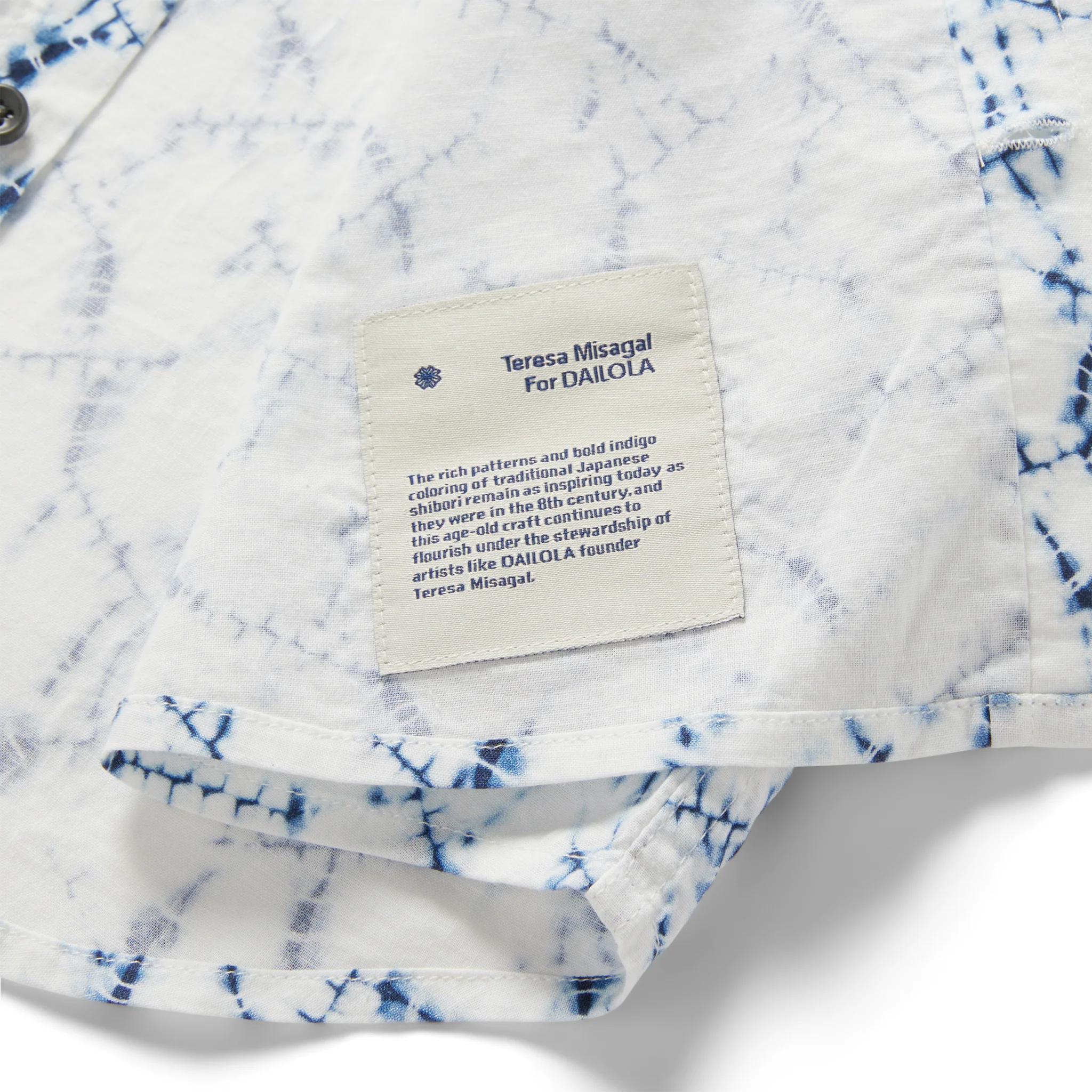The Short Sleeve California in Deep Navy Crackle - Image 5