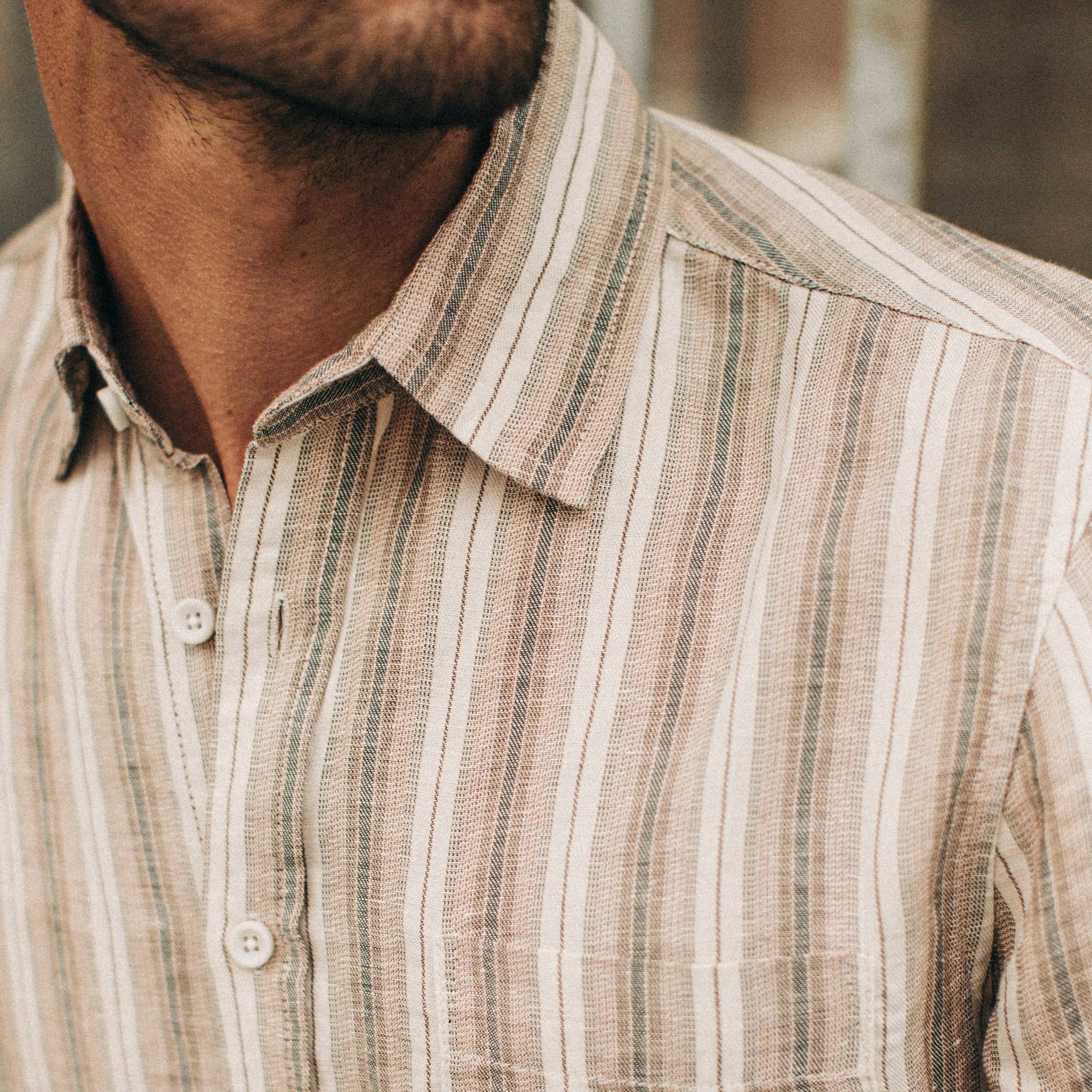 The Short Sleeve California in Desert Shadow Stripe - Image 5
