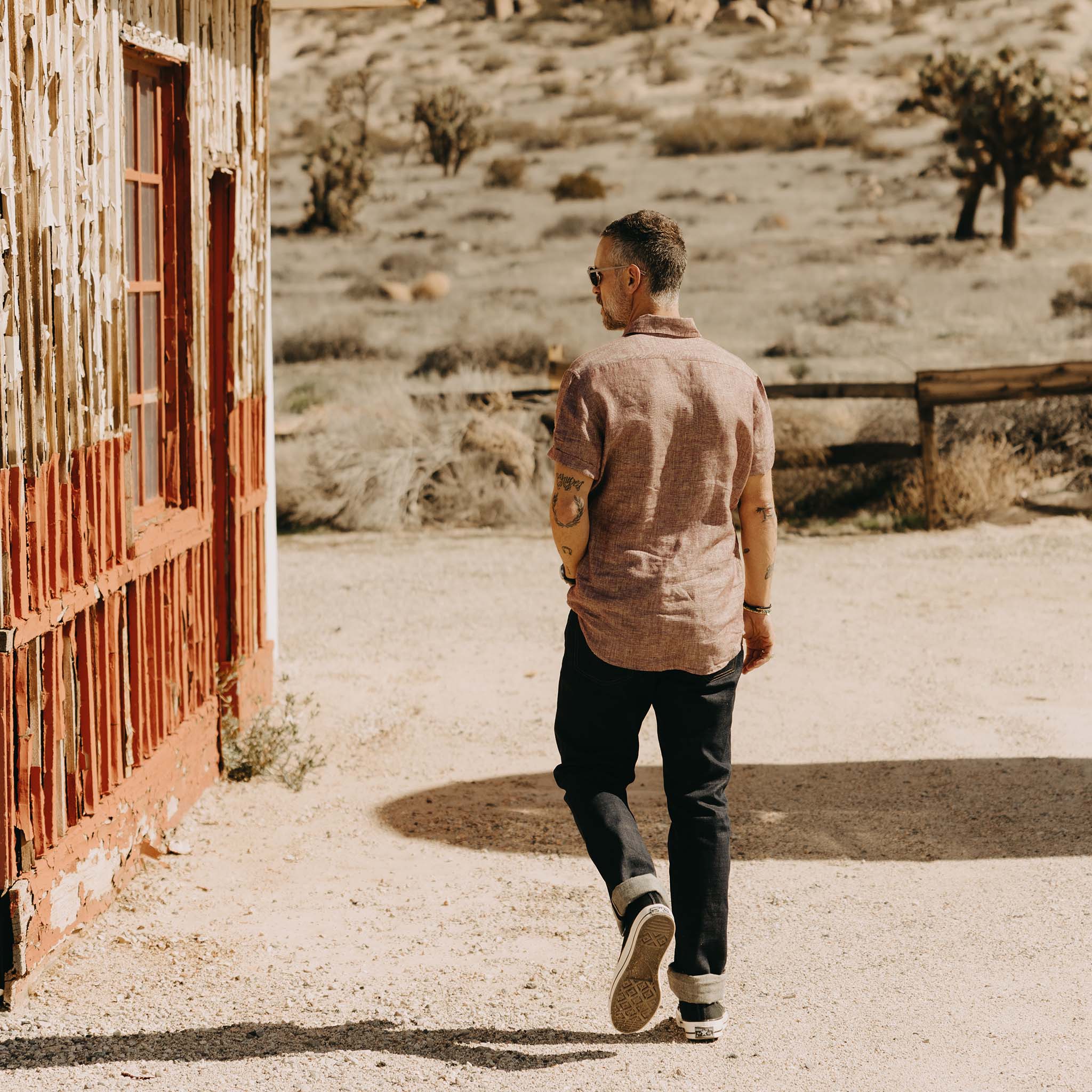 The Short Sleeve California in Dried Cherry Hemp - Image 5