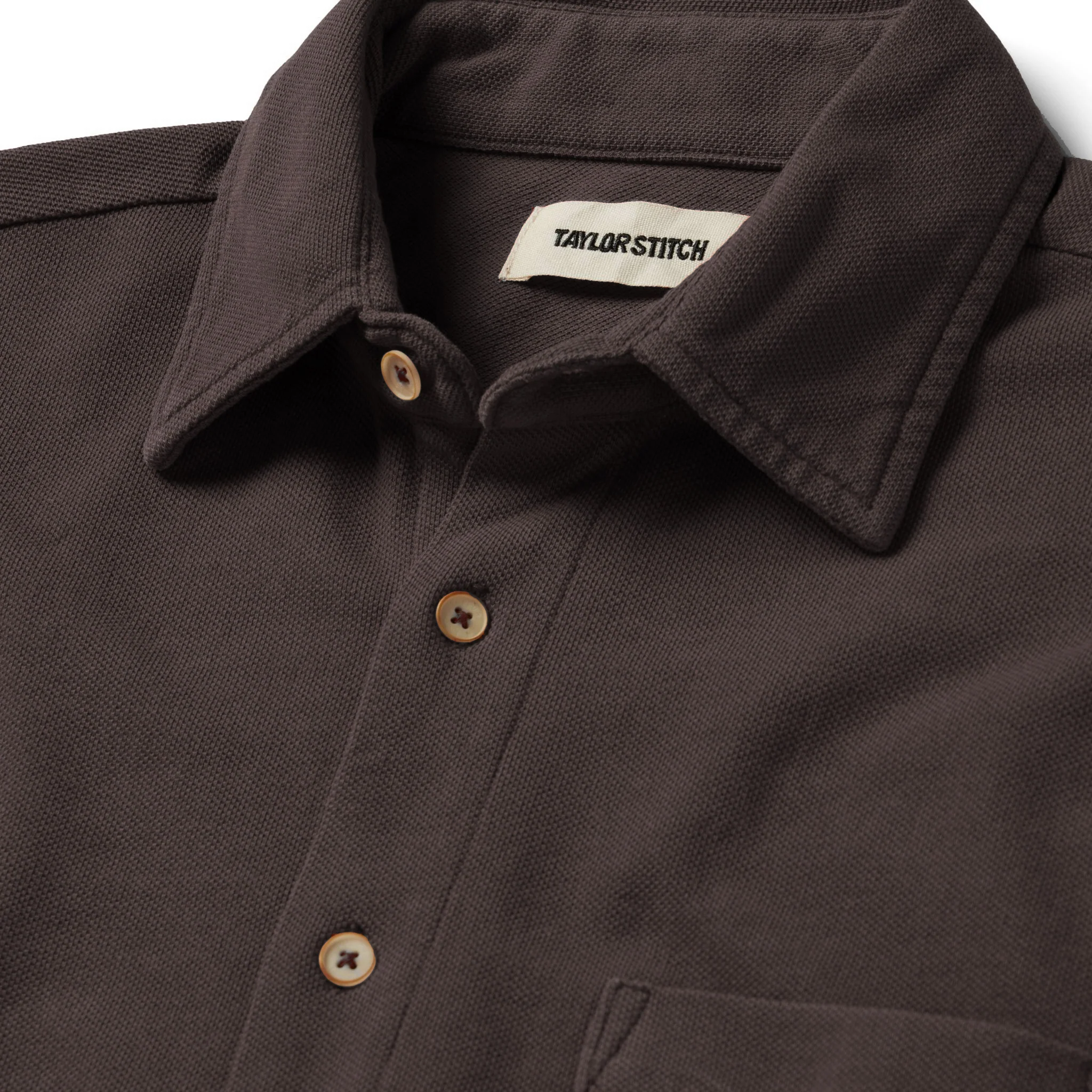 The Short Sleeve California in Espresso Pique - Image 5