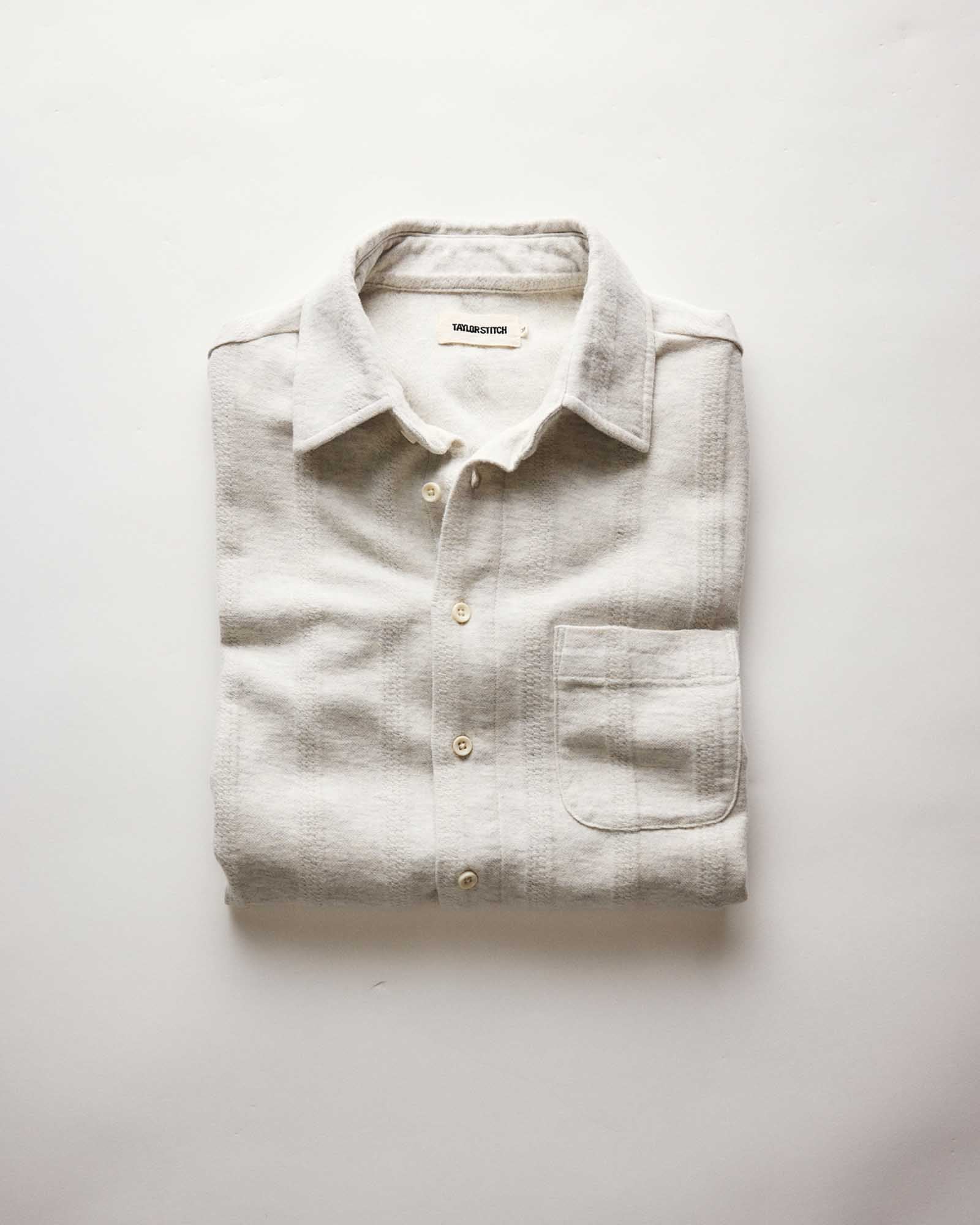 The Short Sleeve California in Heather Ash Pointelle Stripe - Image 4