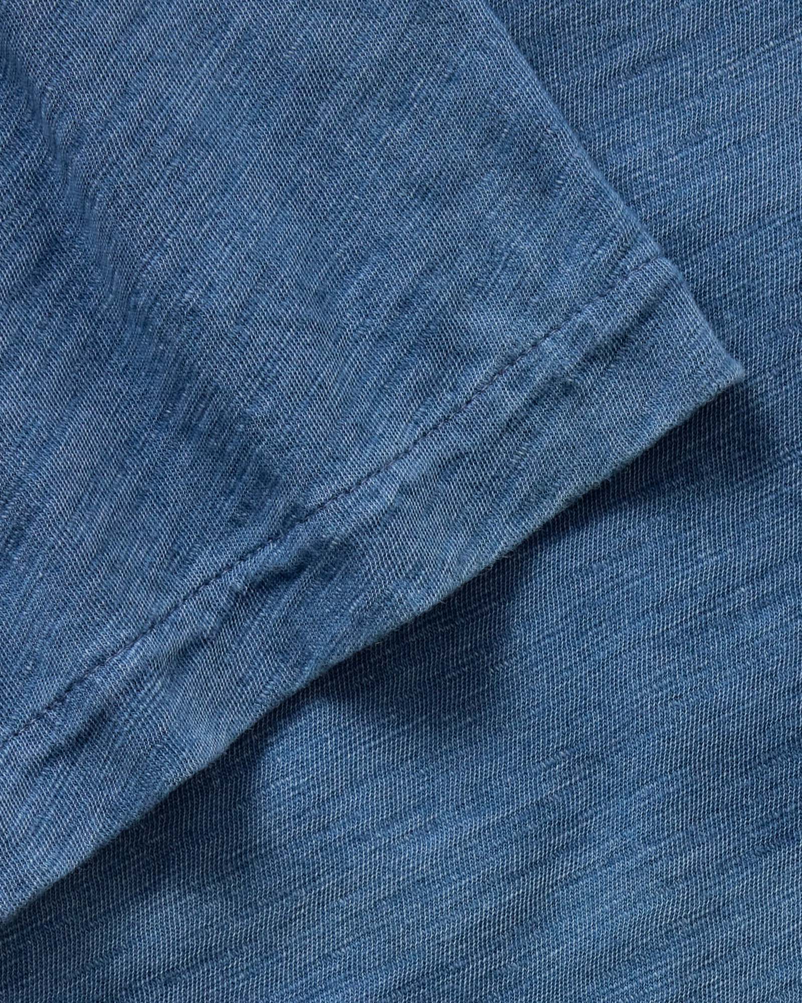 The Short Sleeve California in Washed Indigo Slub - Image 6