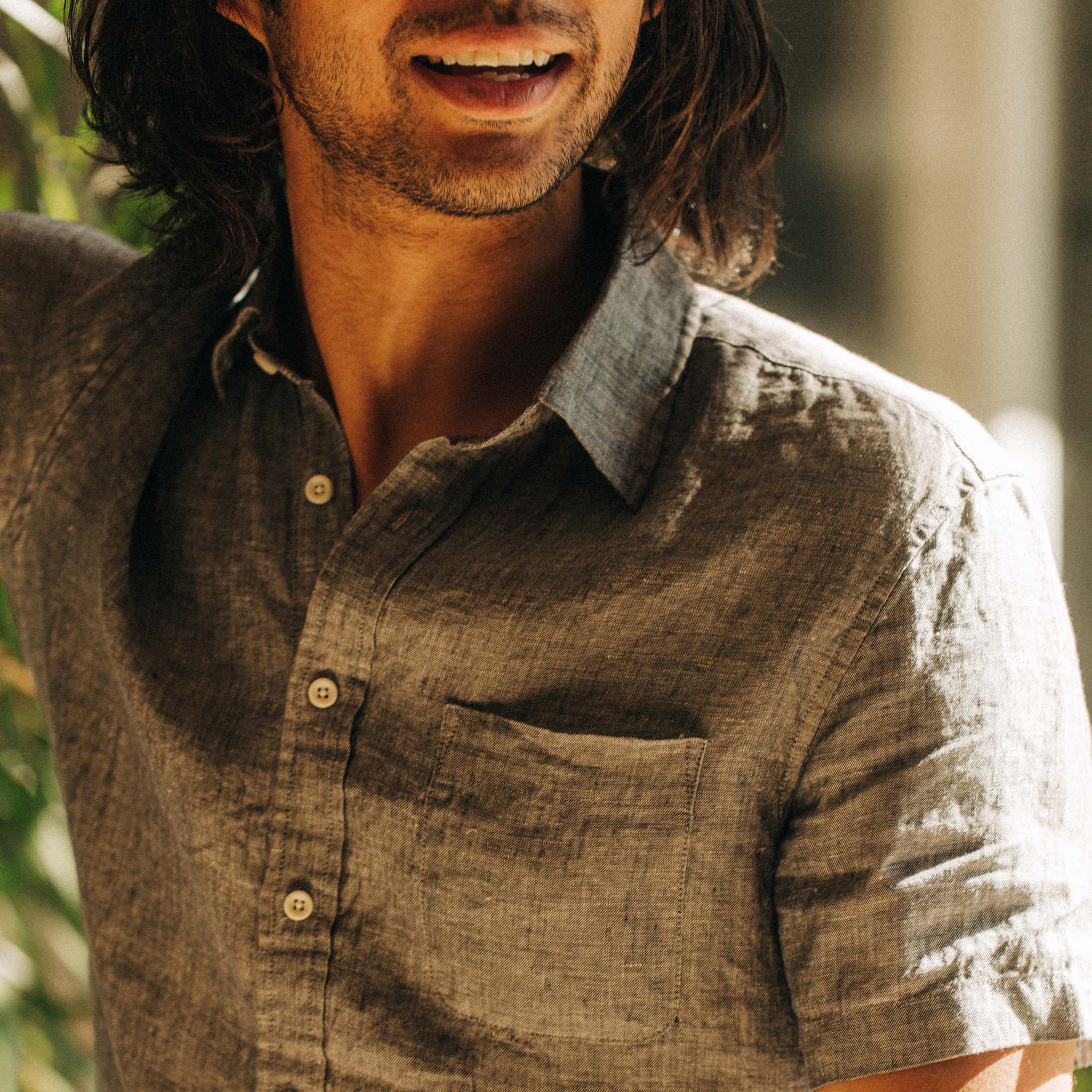 The Short Sleeve California in Navy Hemp - Image 3