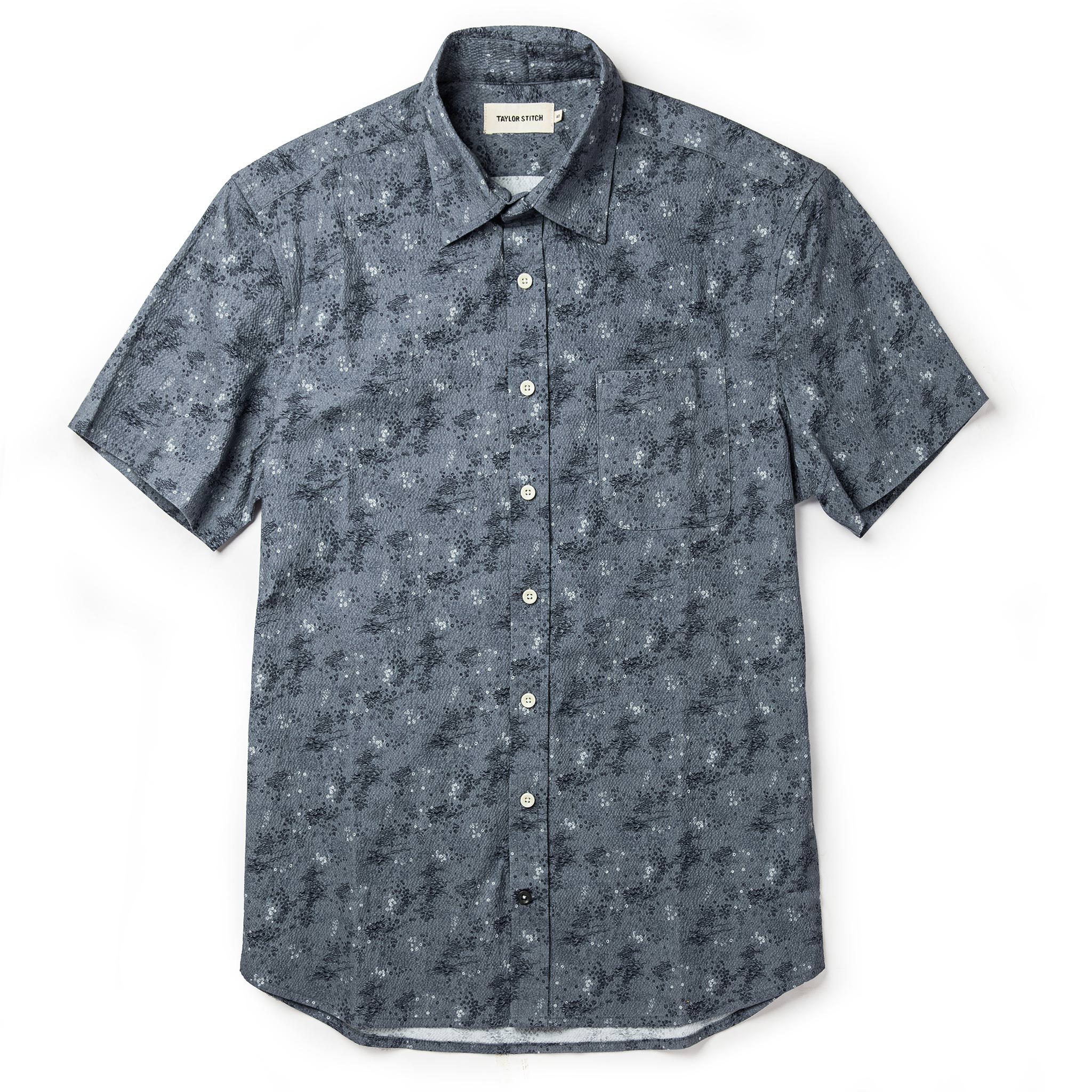 The Short Sleeve California in Ocean Sketch