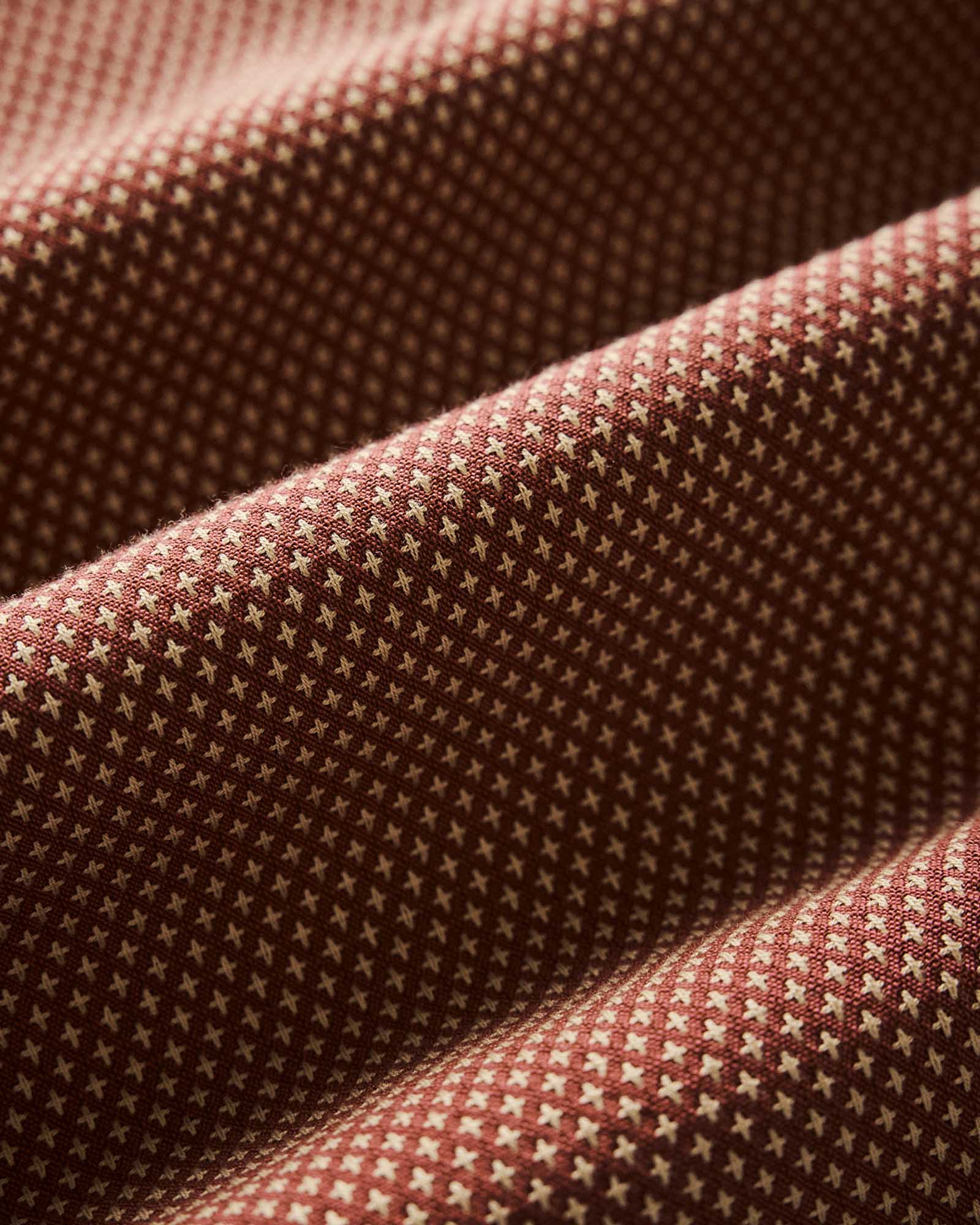 The Conrad Shirt in Fired Brick Dobby - Image 8