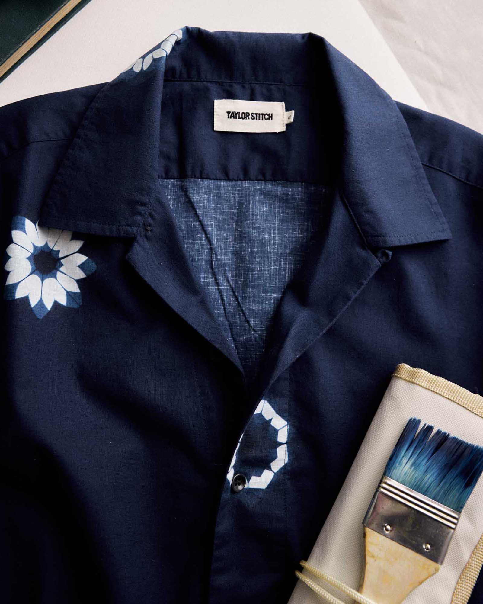 The Davis Shirt in Dark Navy Geo - Image 2