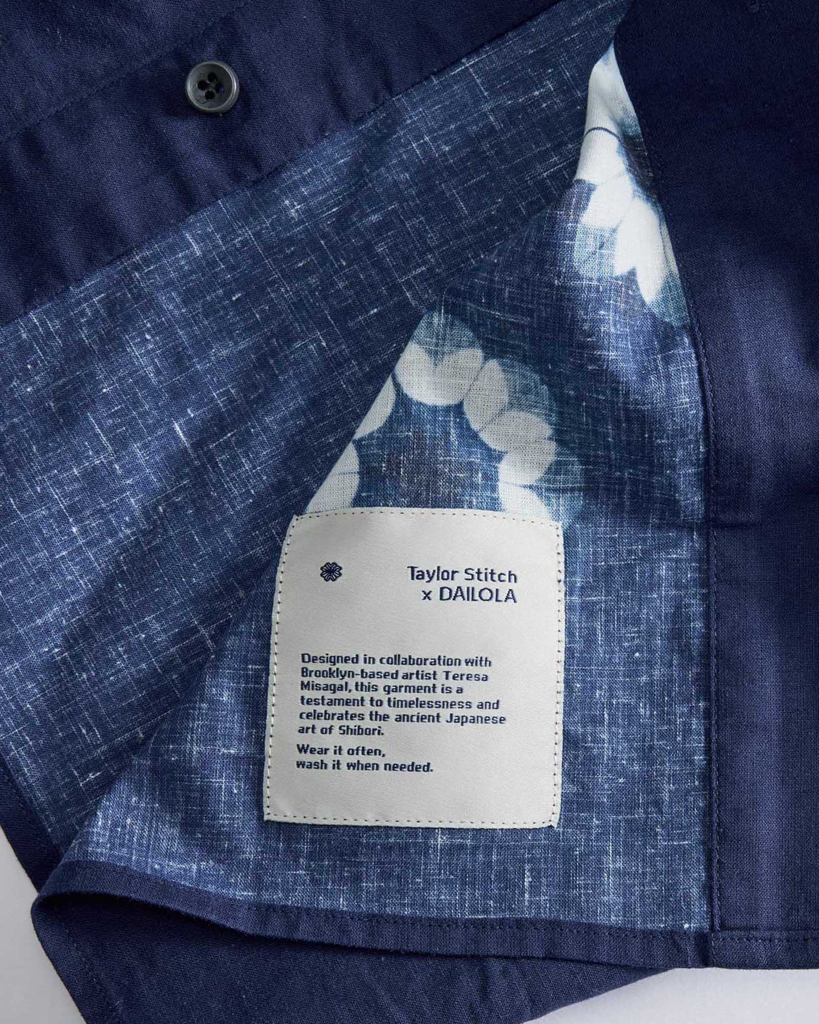 The Davis Shirt in Dark Navy Geo - Image 6
