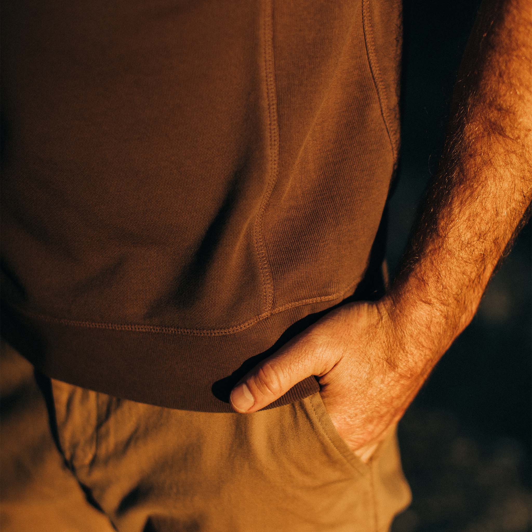 The Short Sleeve Fillmore Crew in Walnut - Image 4