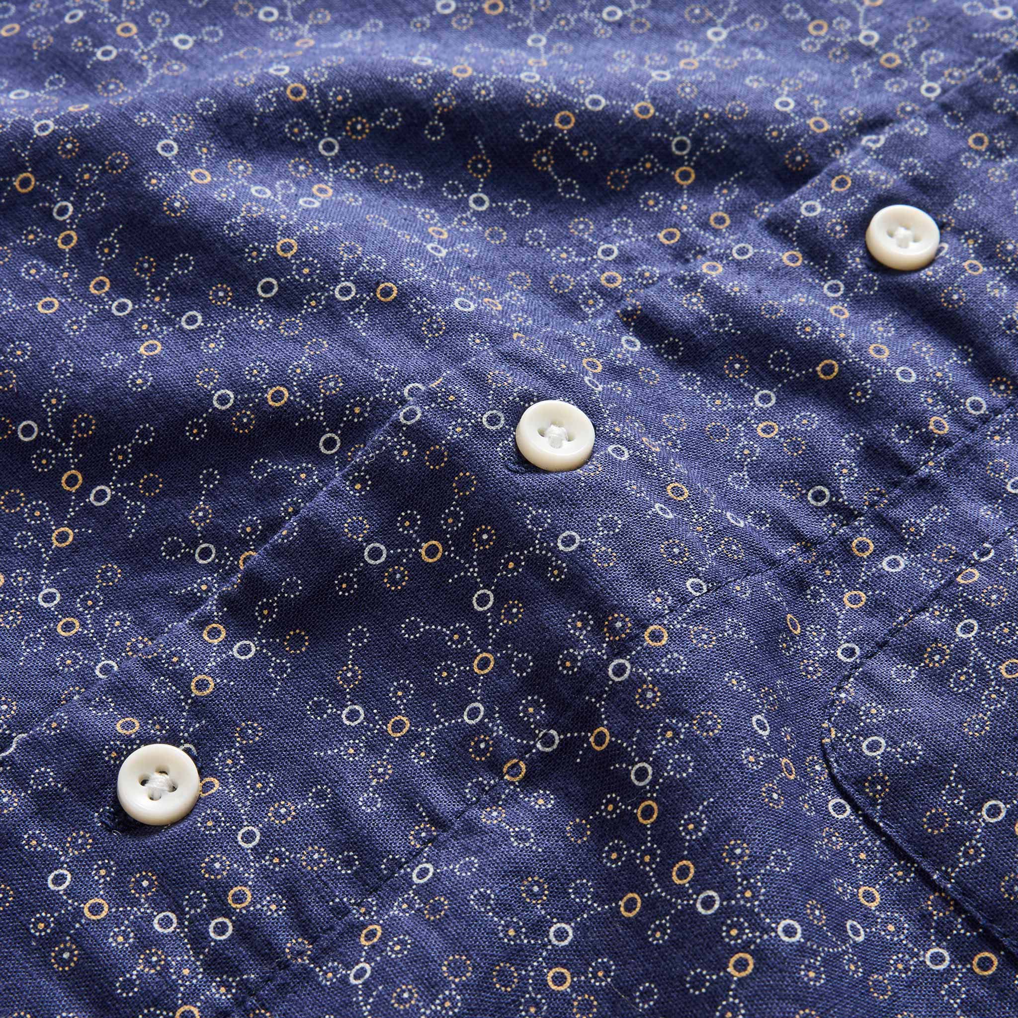 The Short Sleeve Hawthorne in Dark Navy Floral - Image 5