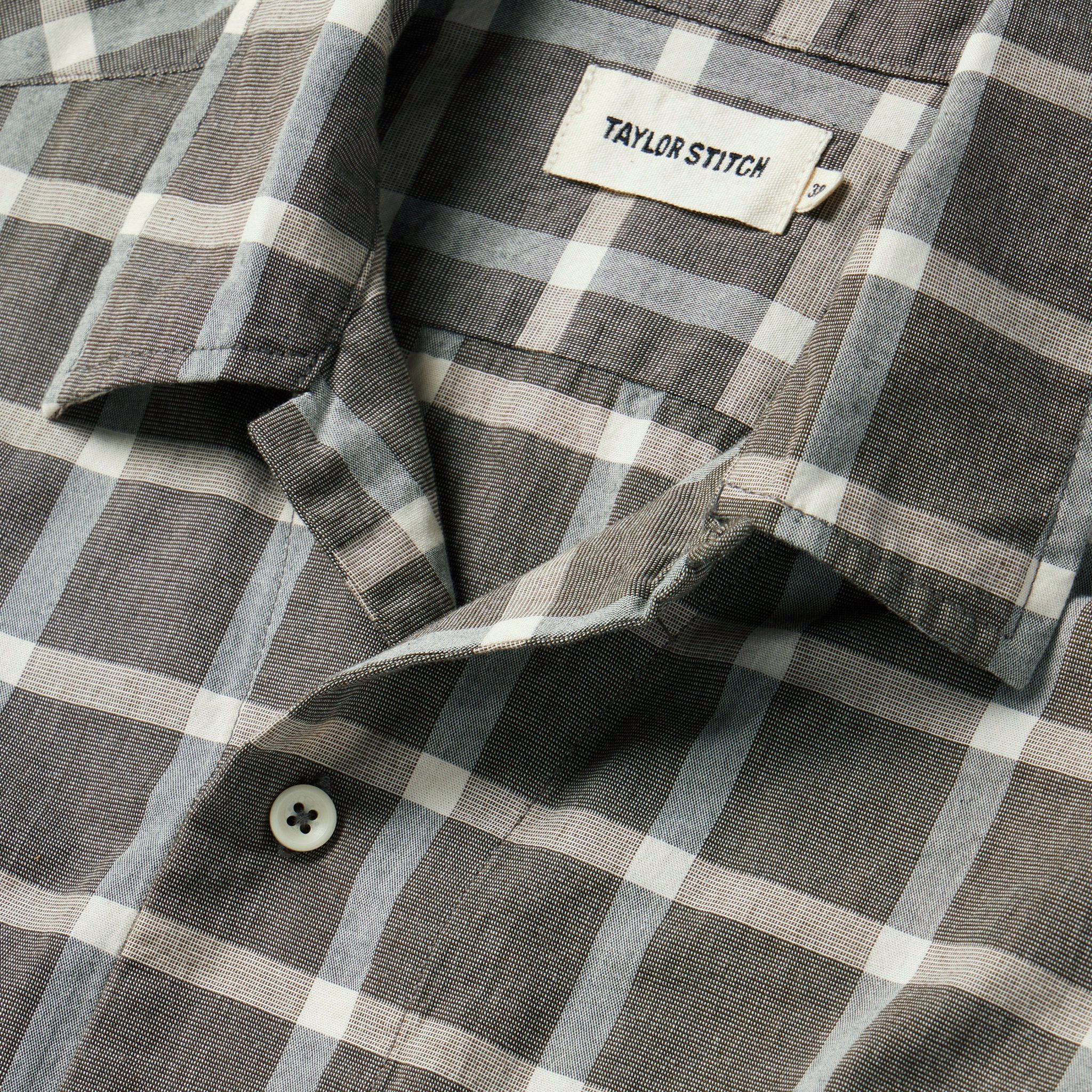 The Short Sleeve Hawthorne in Espresso Plaid - Image 5
