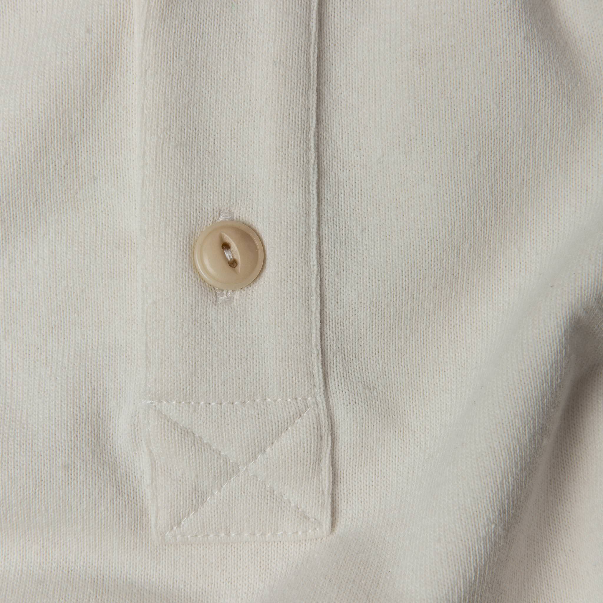 The Short Sleeve Heavy Bag Henley in Natural - Image 6