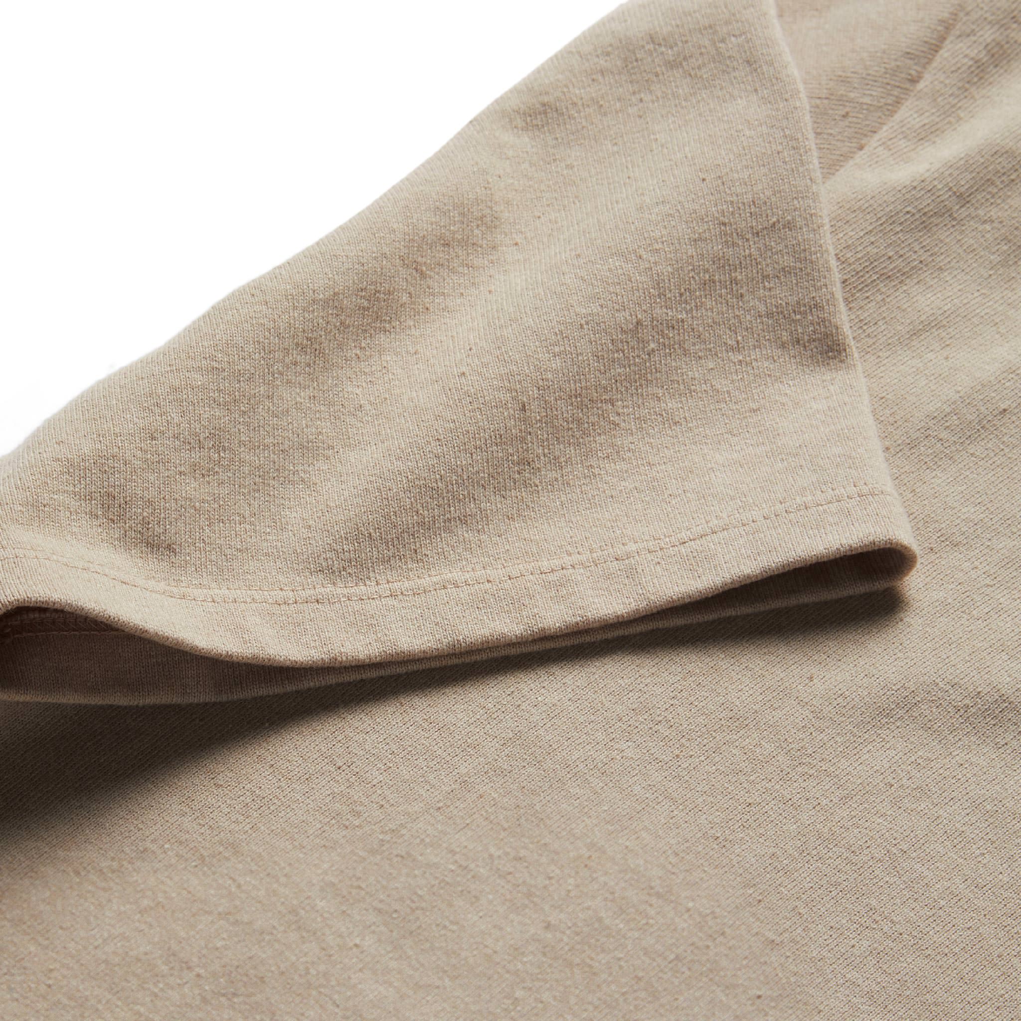 The Short Sleeve Heavy Bag Henley in Sand - Image 6
