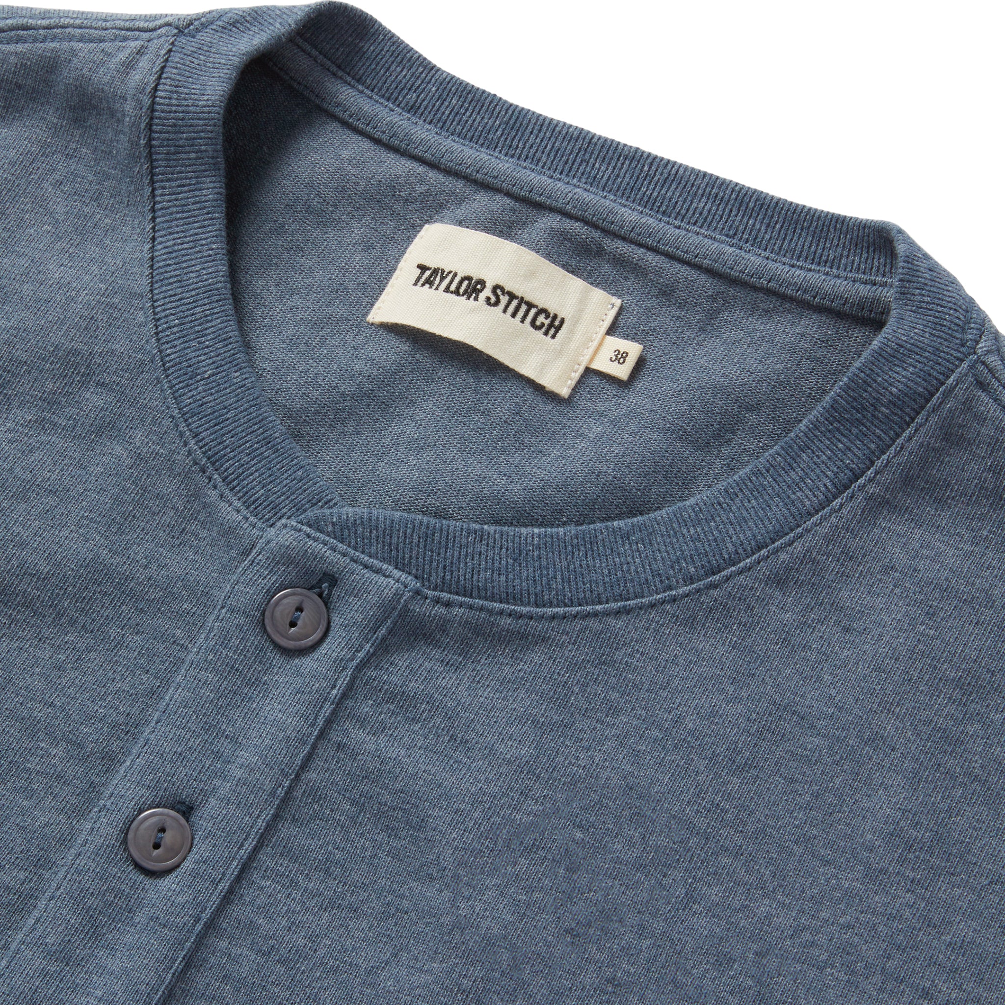 The Short Sleeve Heavy Bag Henley in Storm - Image 5