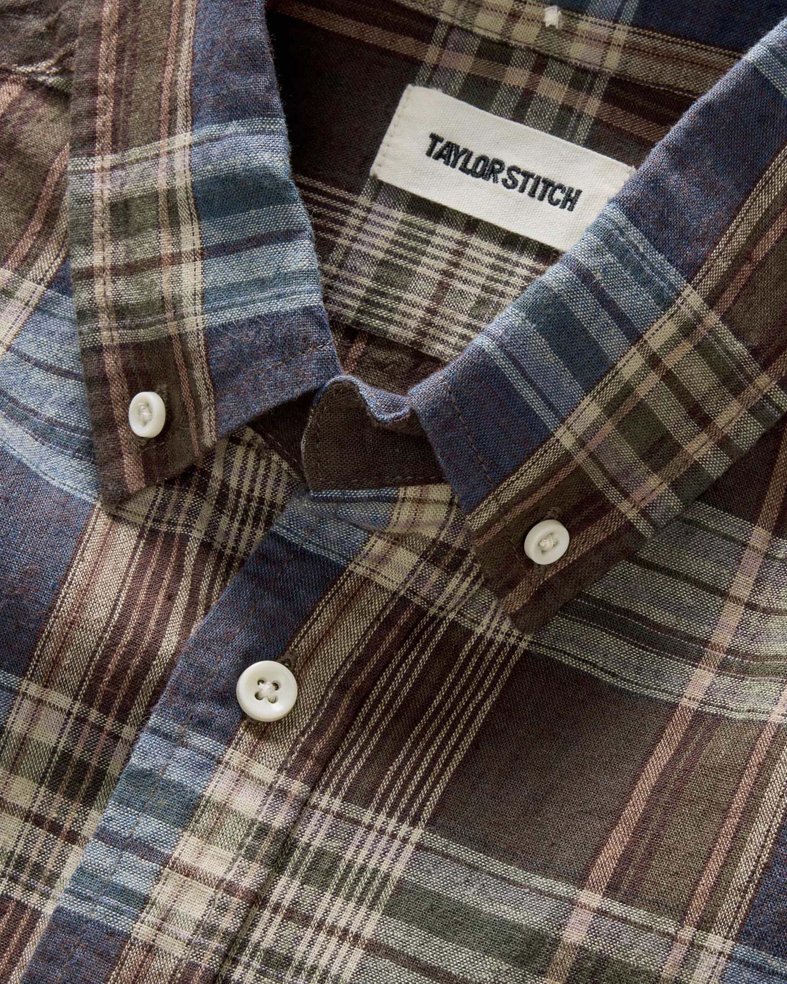 The Short Sleeve Jack in Atlantic Blue Plaid - Image 4