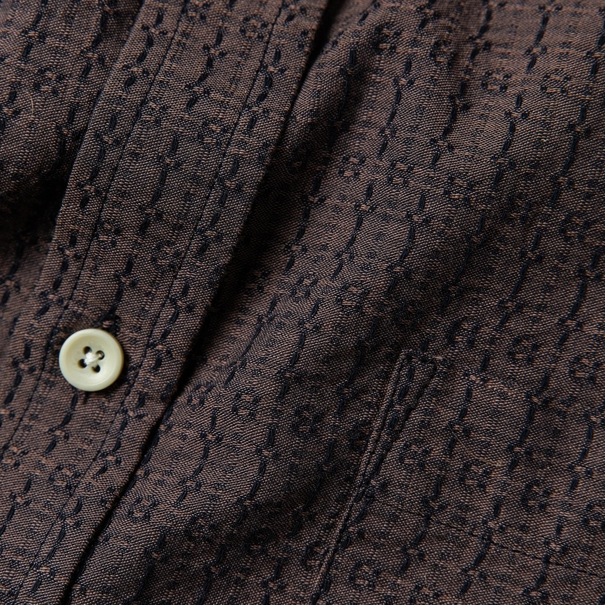 The Short Sleeve Jack in Cocoa Dobby - Image 6
