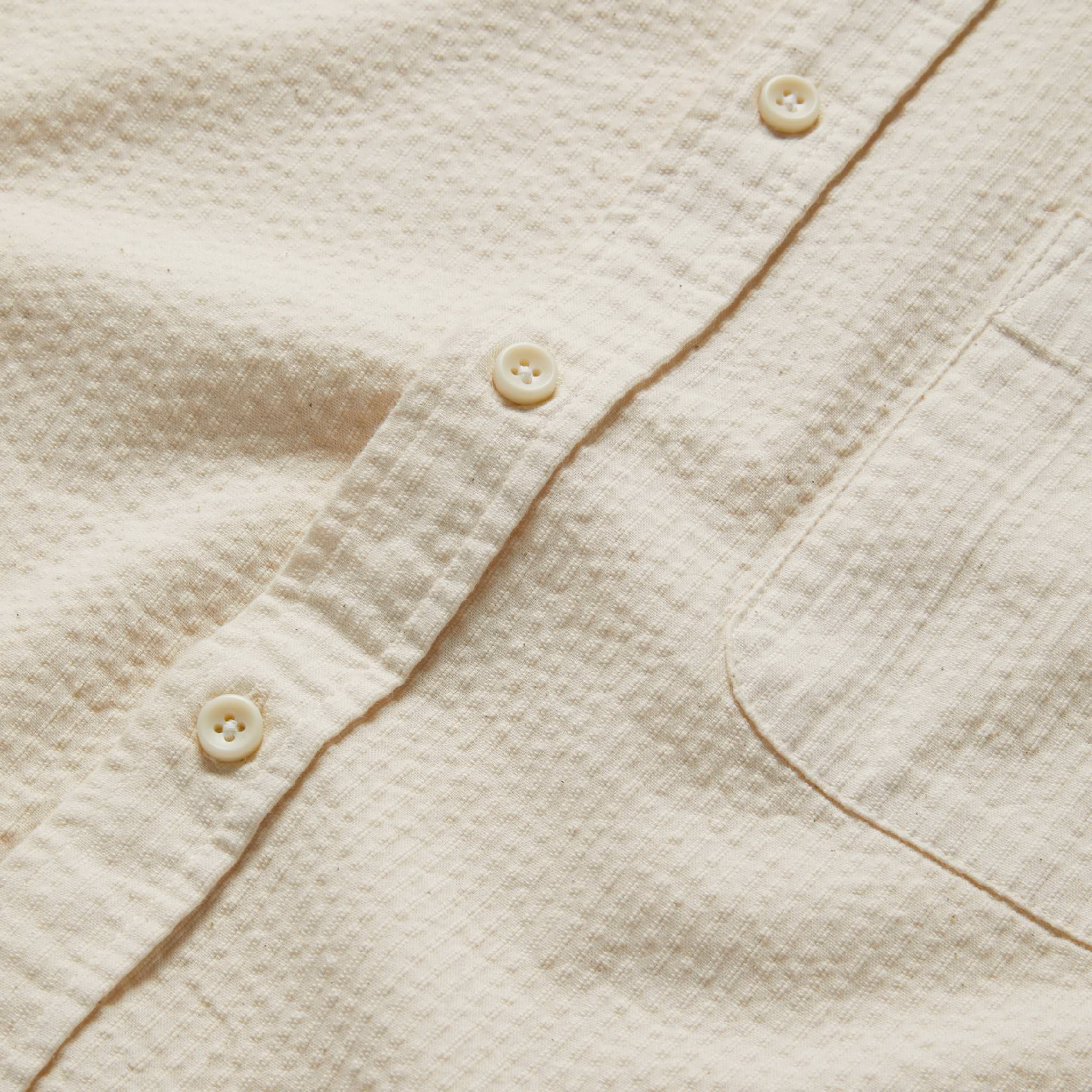 The Short Sleeve Jack in Natural Seersucker - Image 6