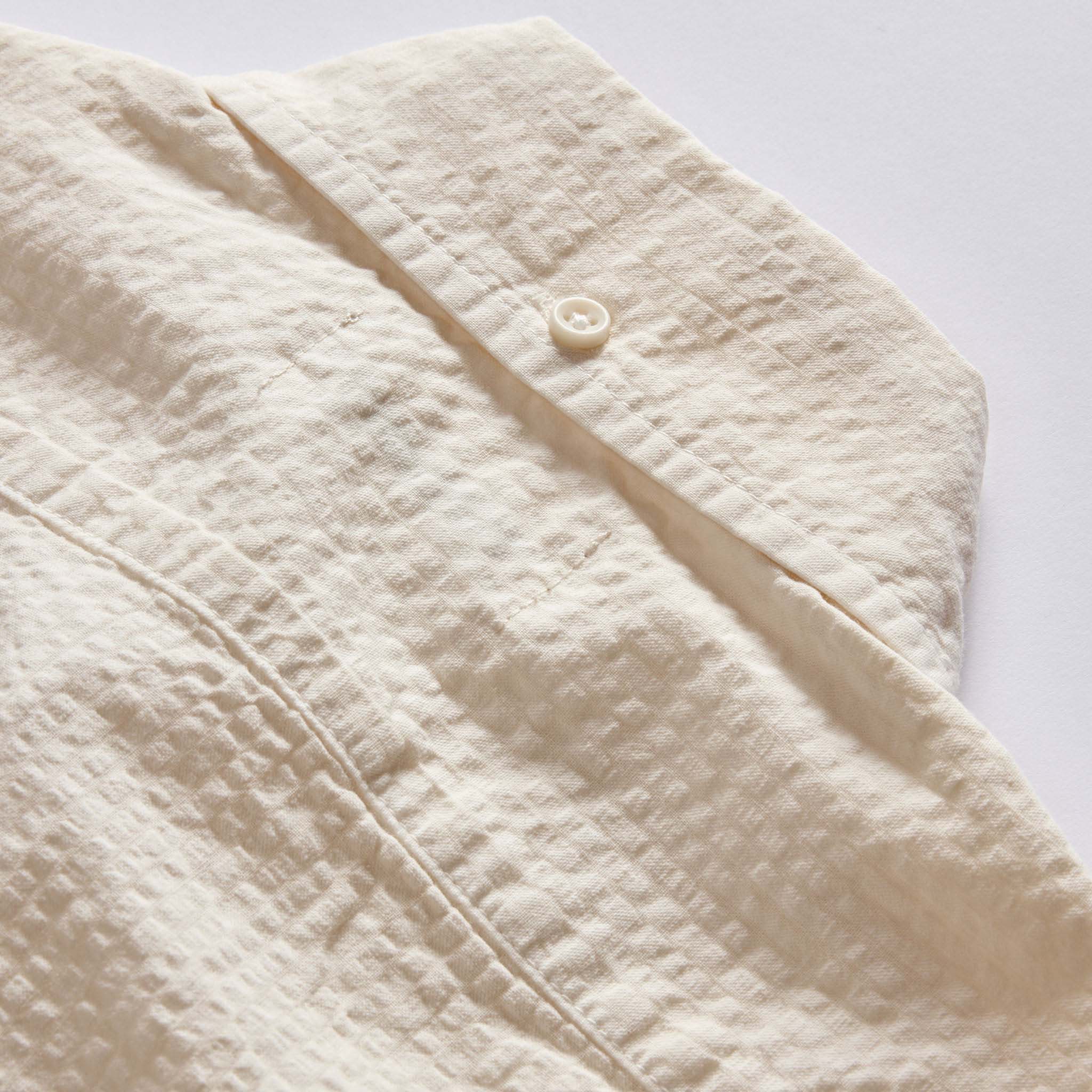The Short Sleeve Jack in Natural Seersucker - Image 7