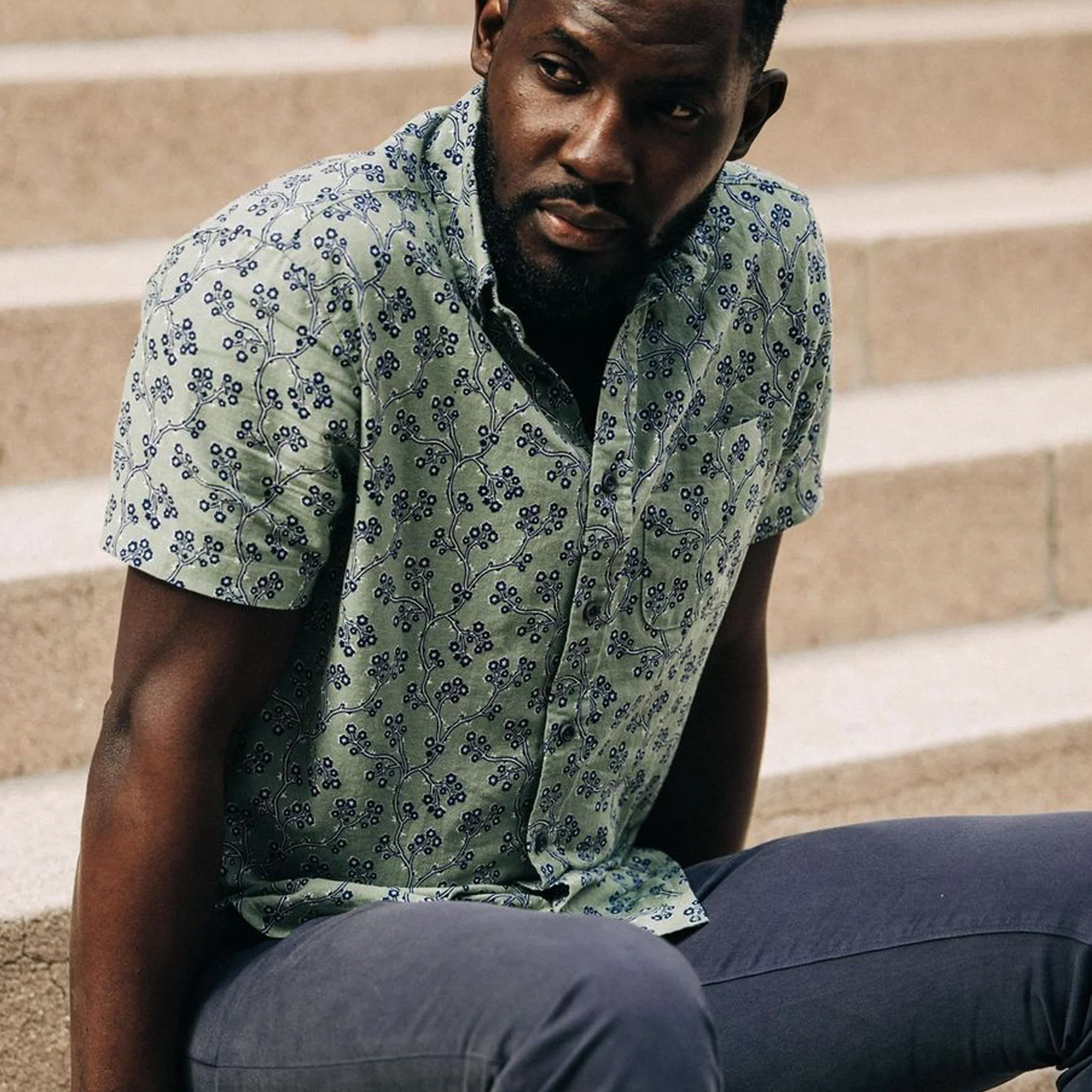 The Short Sleeve Jack in Vintage Cherry Blossom - Image 3