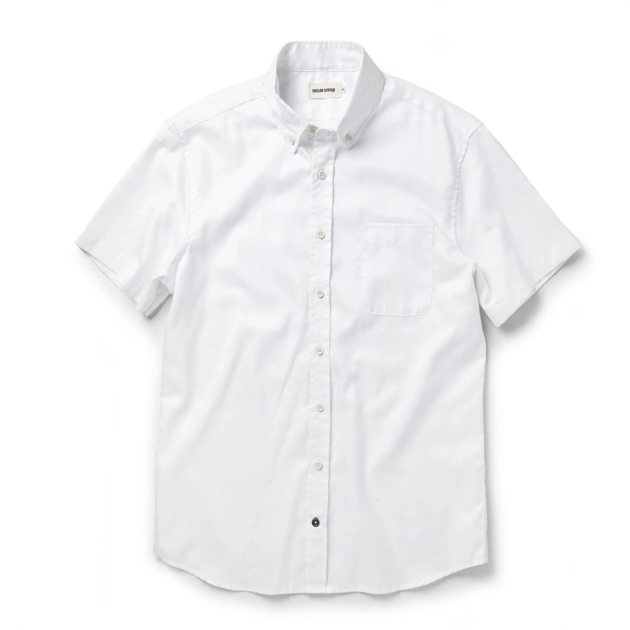 The Short Sleeve Jack in Washed White Oxford