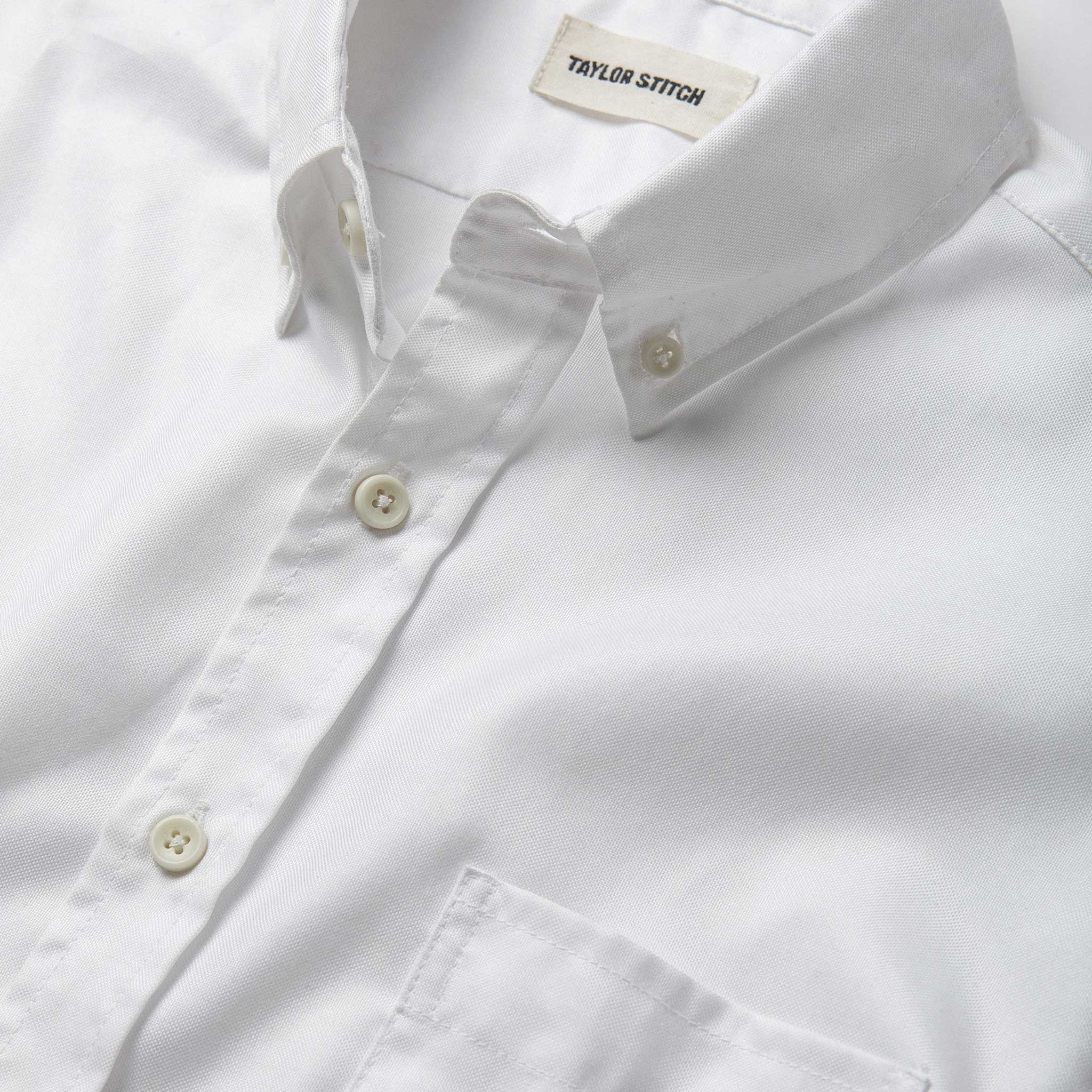 The Short Sleeve Jack in Washed White Oxford - Image 7