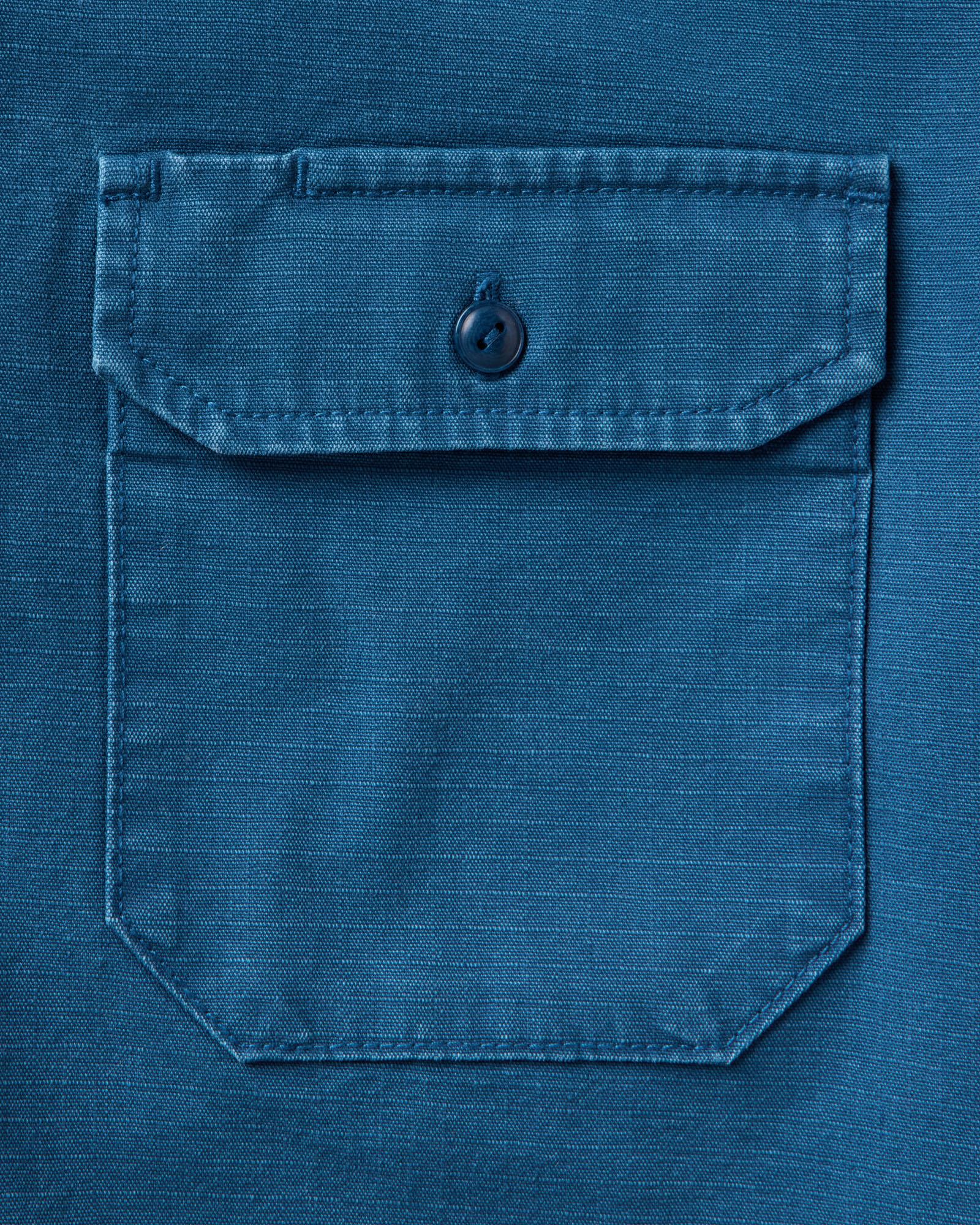 The Short Sleeve Mechanic Shirt in Atlantic Ripstop - Image 8