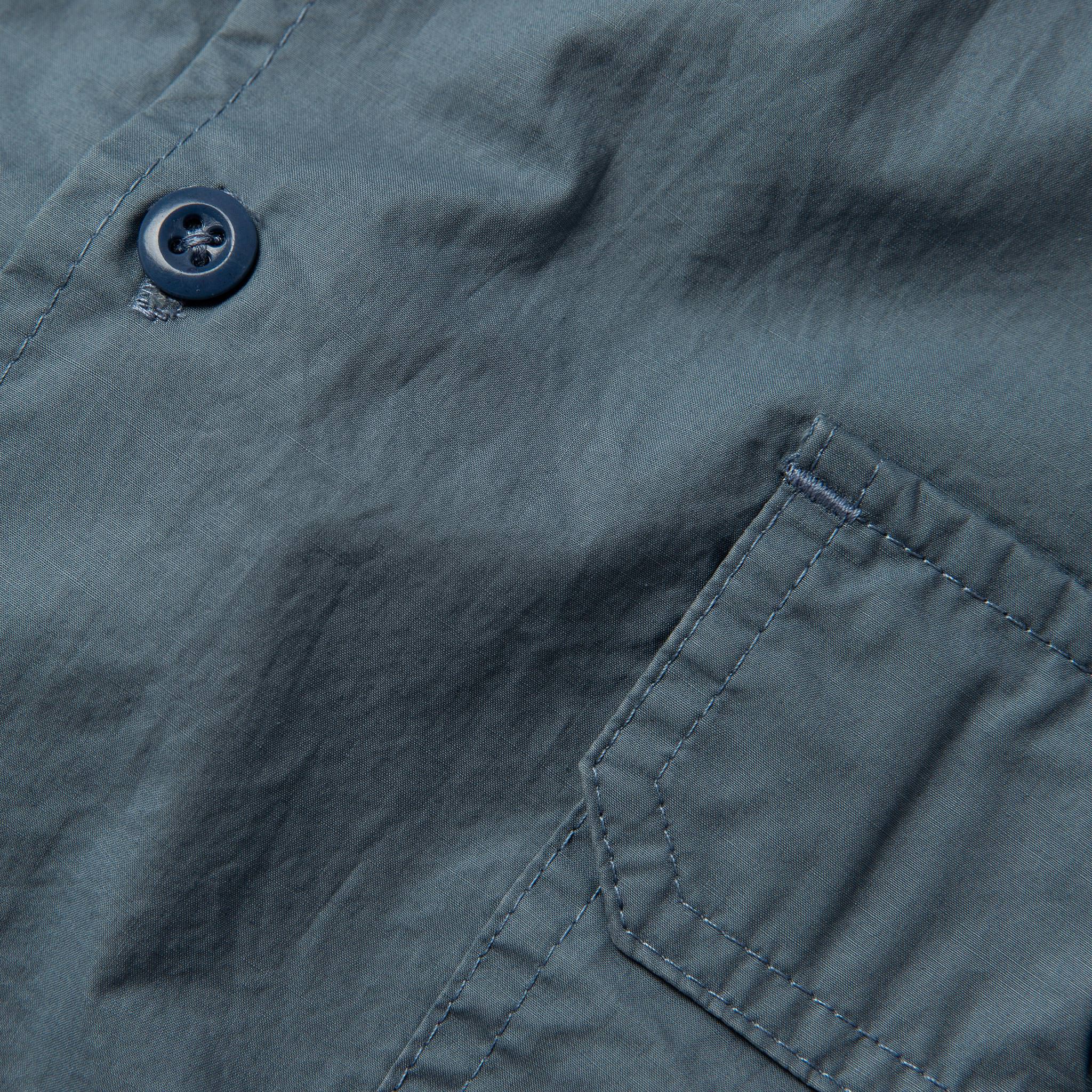 The Short Sleeve Officer Shirt in Slate - Image 7