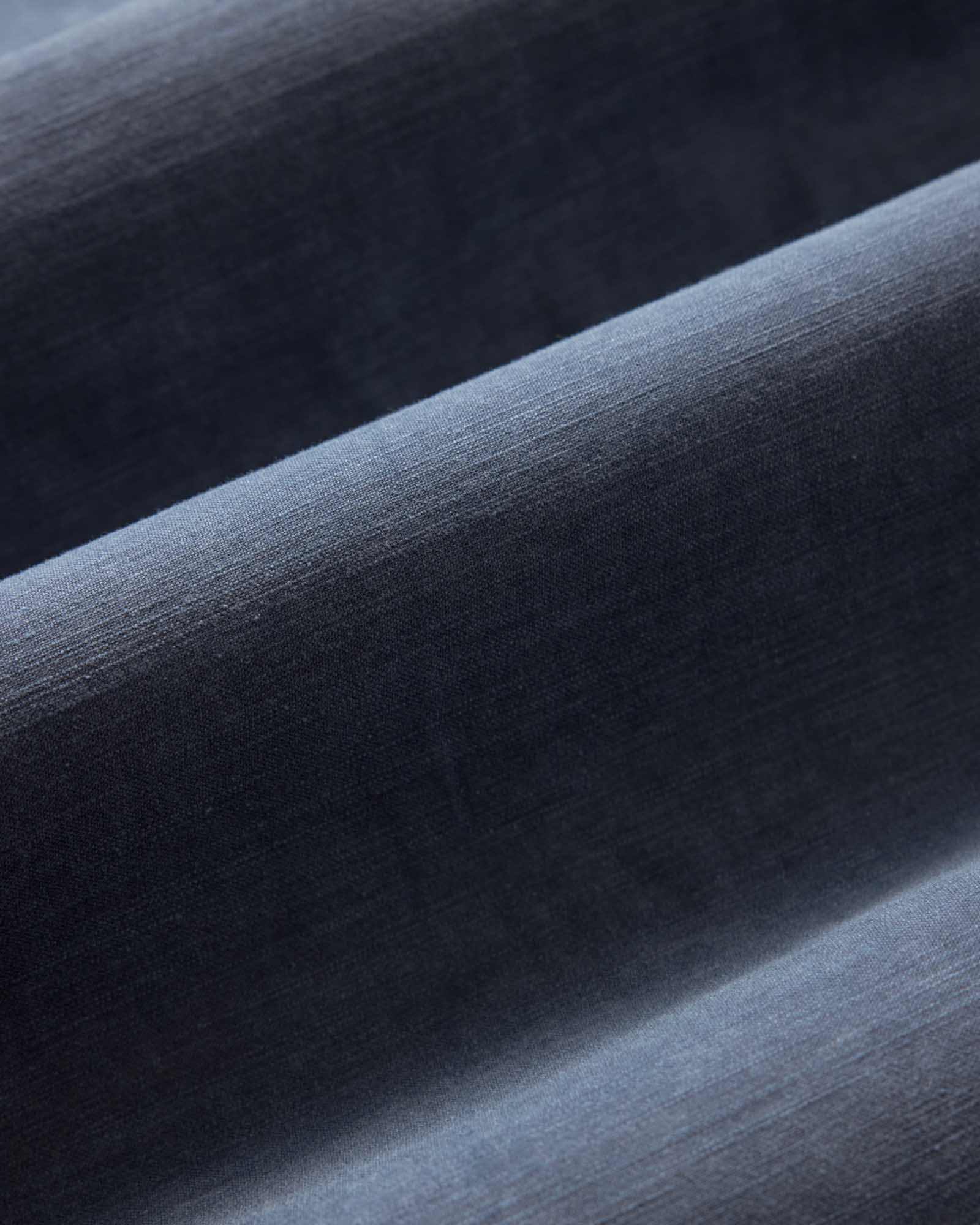 The Short Sleeve Surplus Shirt in Navy Reverse Sateen - Image 8
