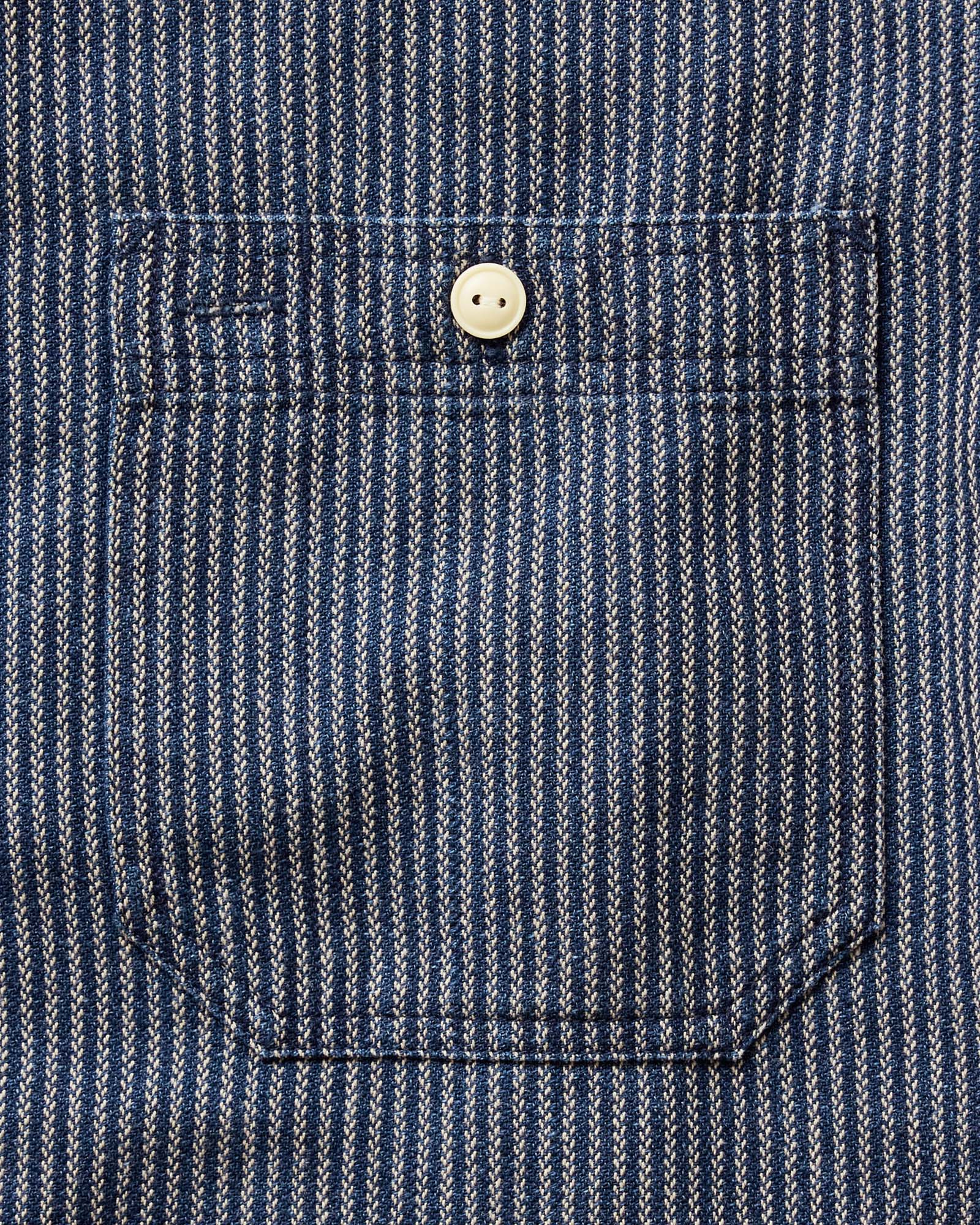 The Short Sleeve Utility Shirt in Roped Indigo - Image 6